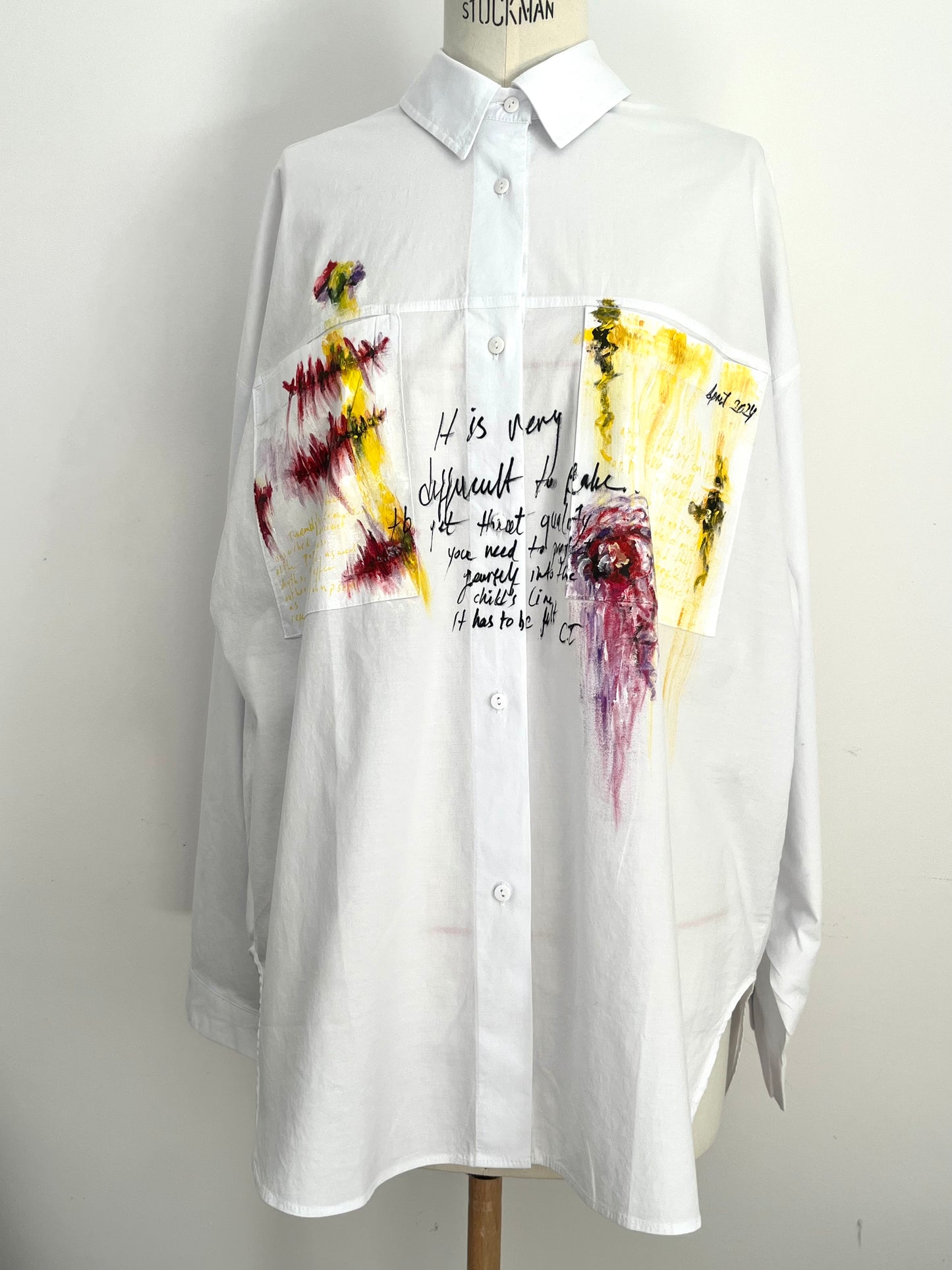 Twombly Spring Handpainted Cotton Shirt