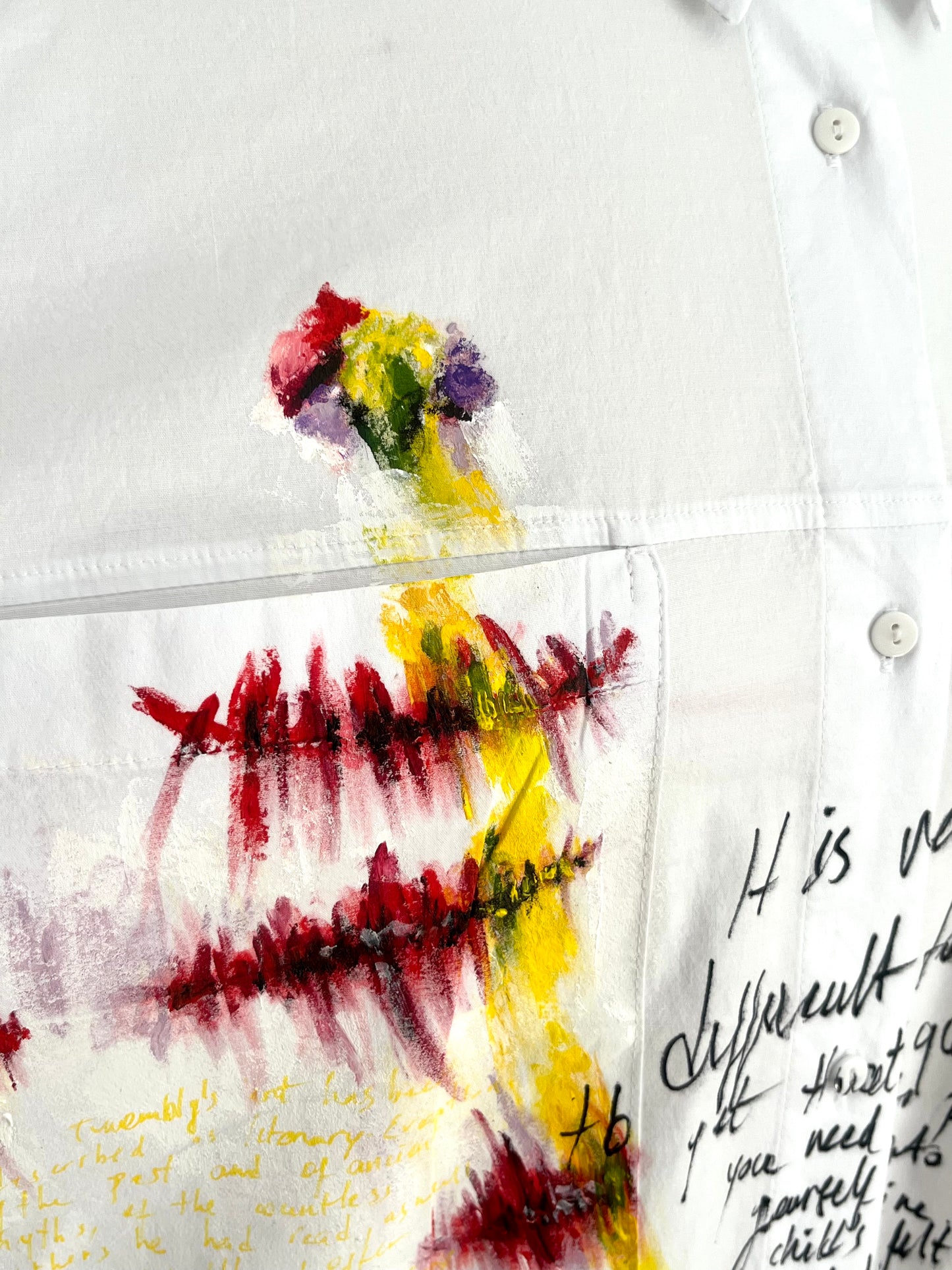 Twombly Spring Handpainted Cotton Shirt