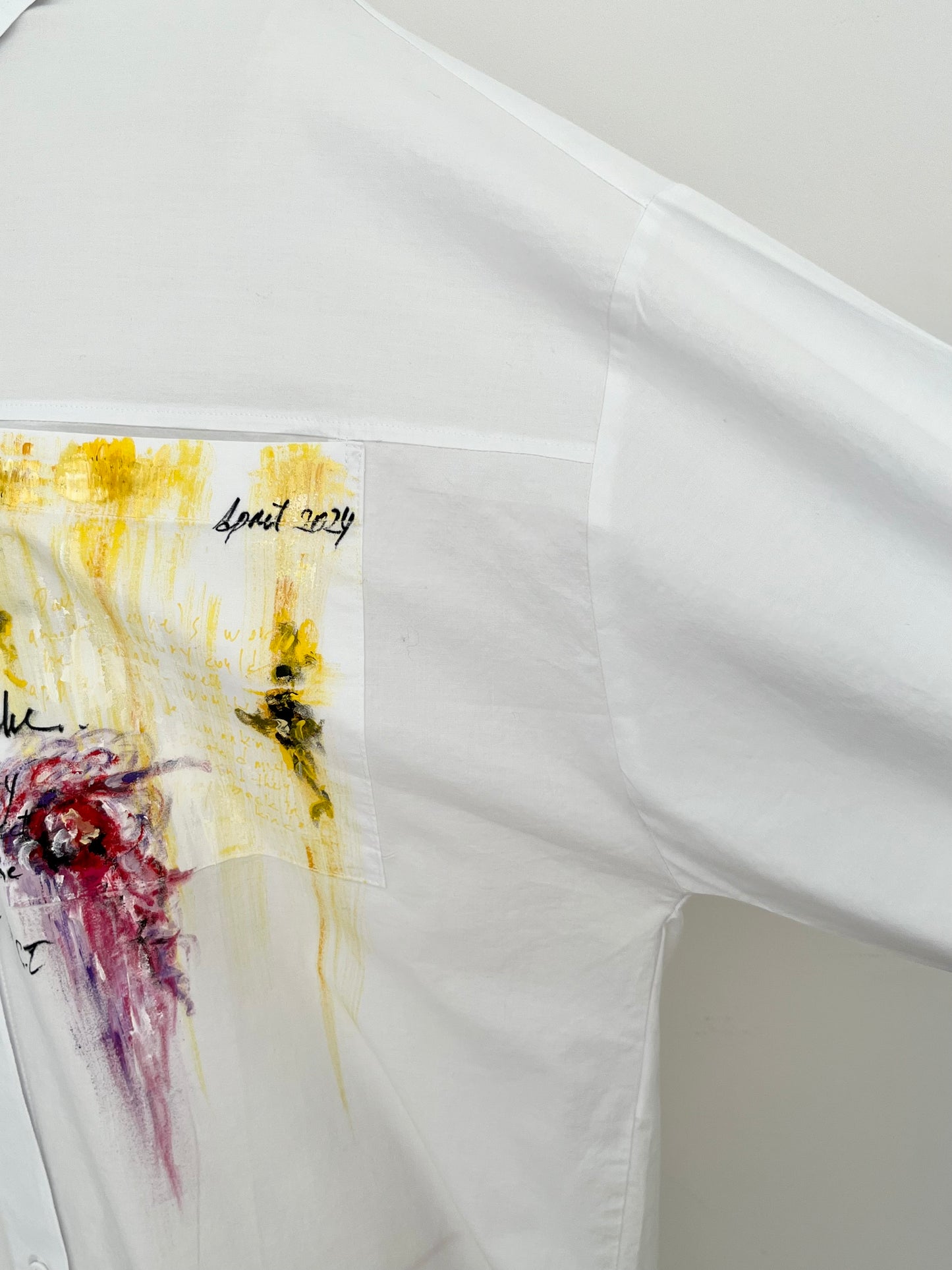 Twombly Spring Handpainted Cotton Shirt
