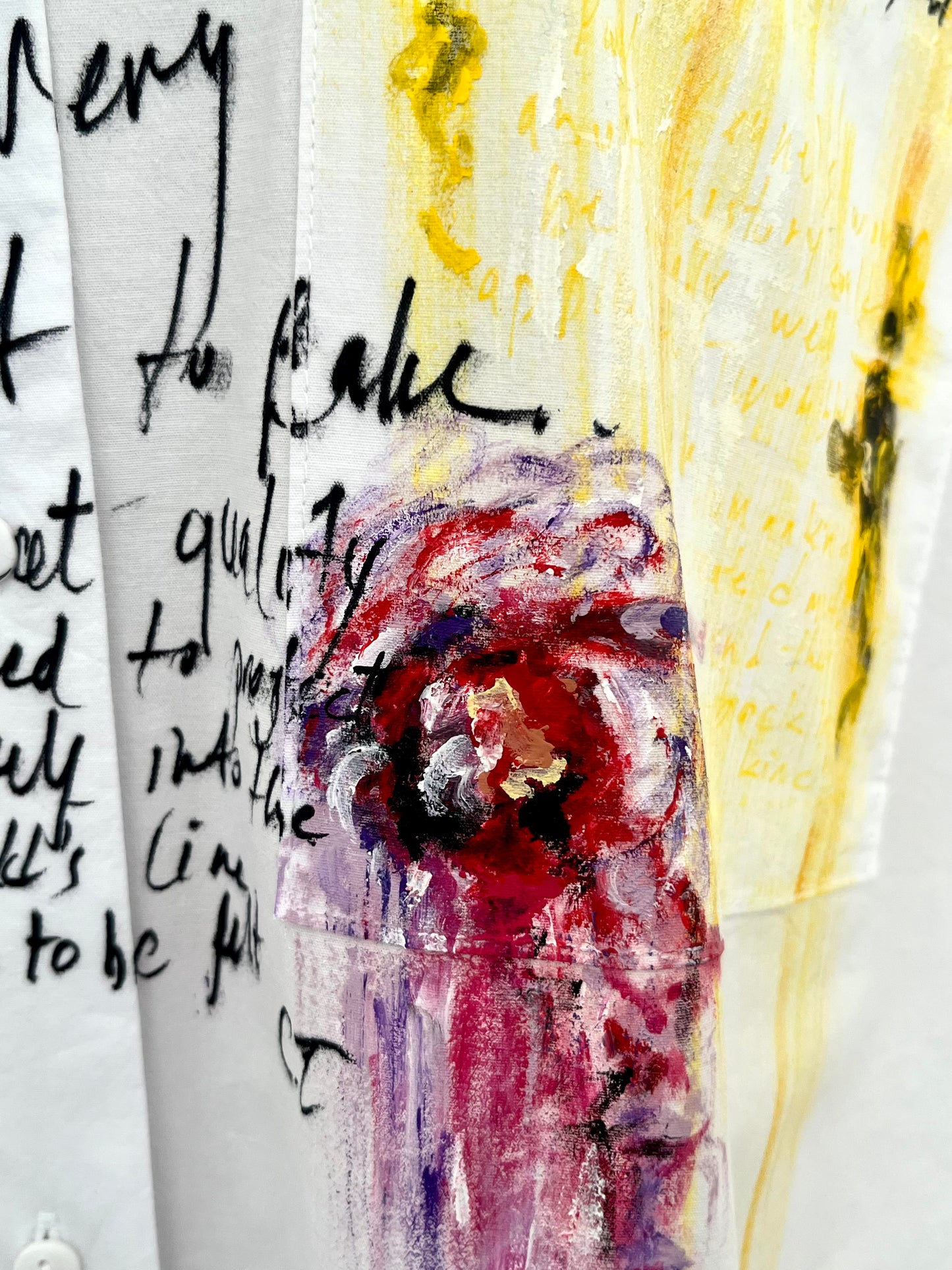 Twombly Spring Handpainted Cotton Shirt
