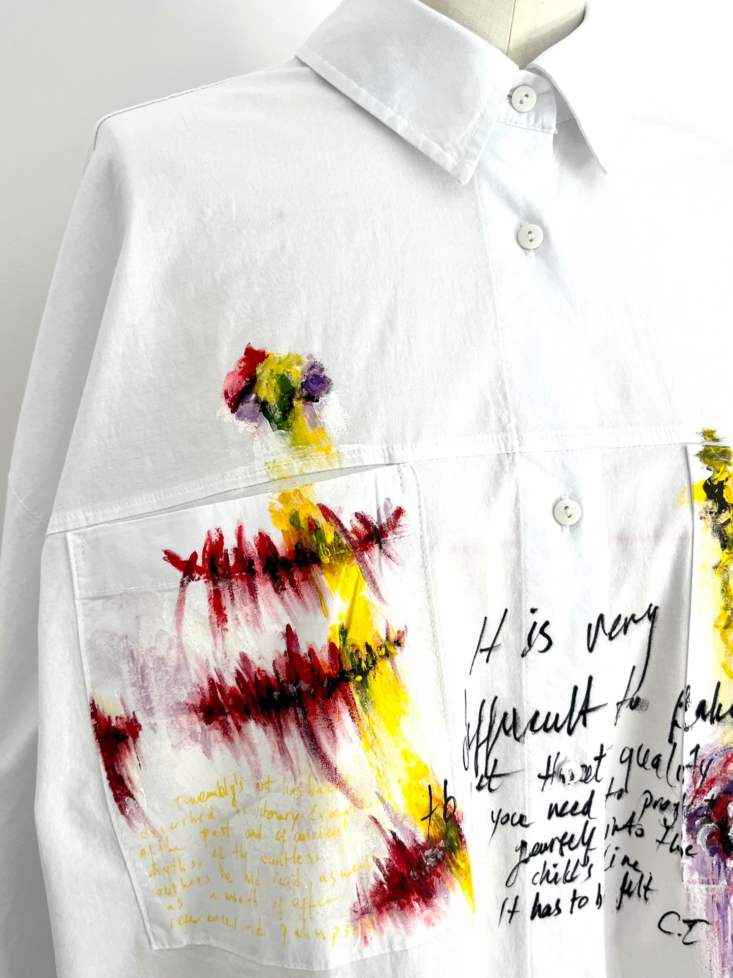 Twombly Spring Handpainted Cotton Shirt