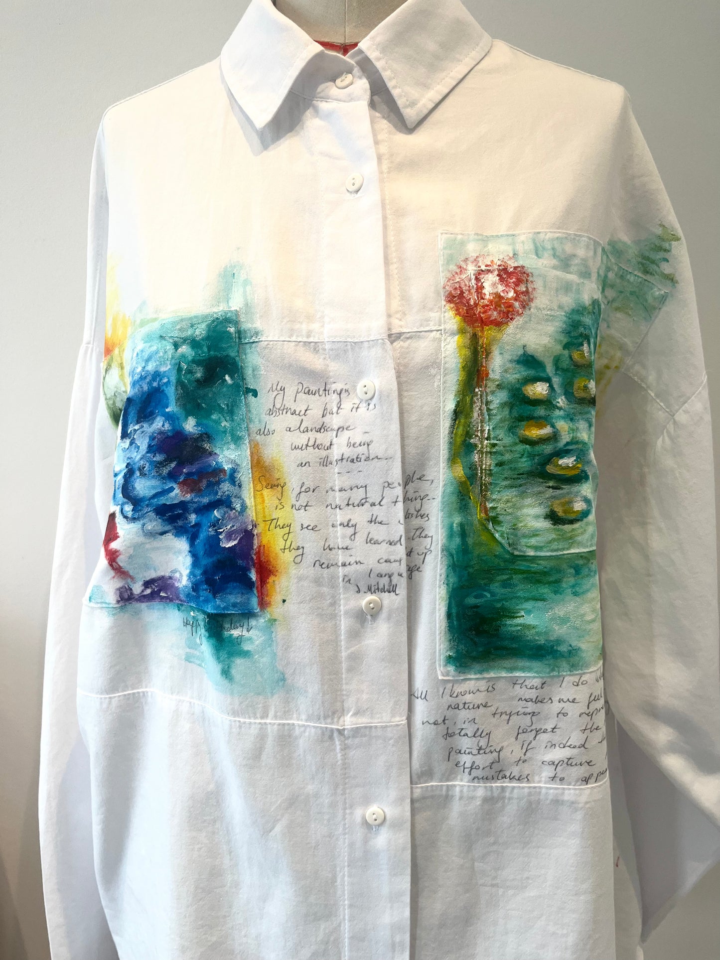 Monet-Mitchell Handpainted Cotton Shirt