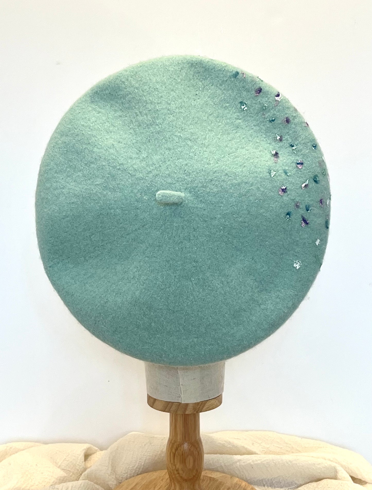Green Harmony Wool Beret
