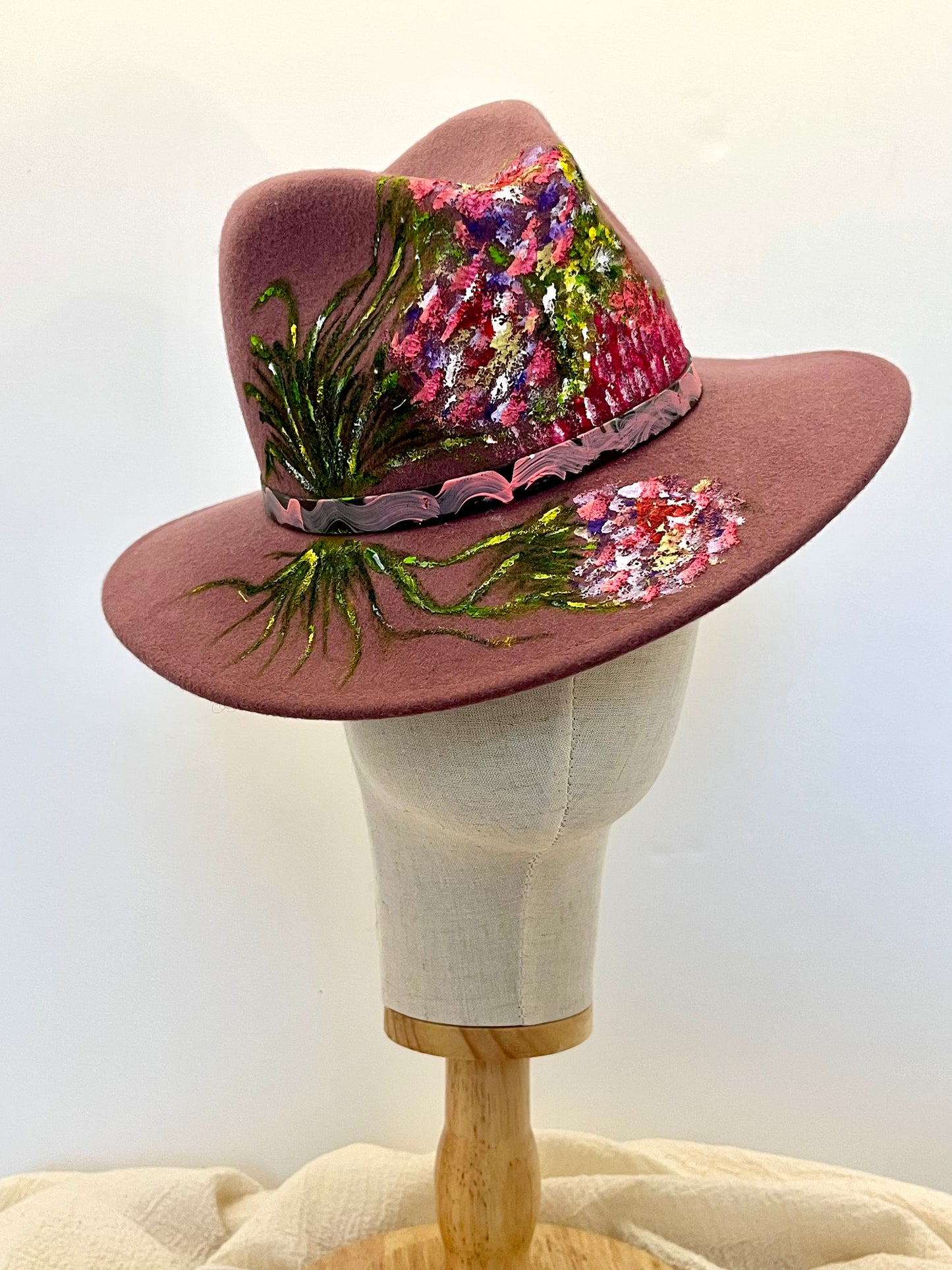 Echo Flower Wool Fedora