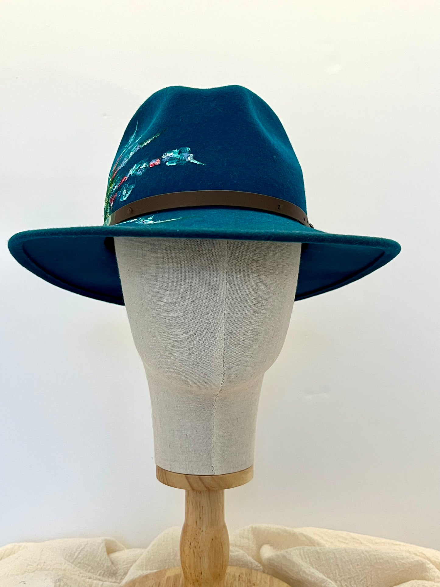 Arty Mood Hand Painted Wool Fedora