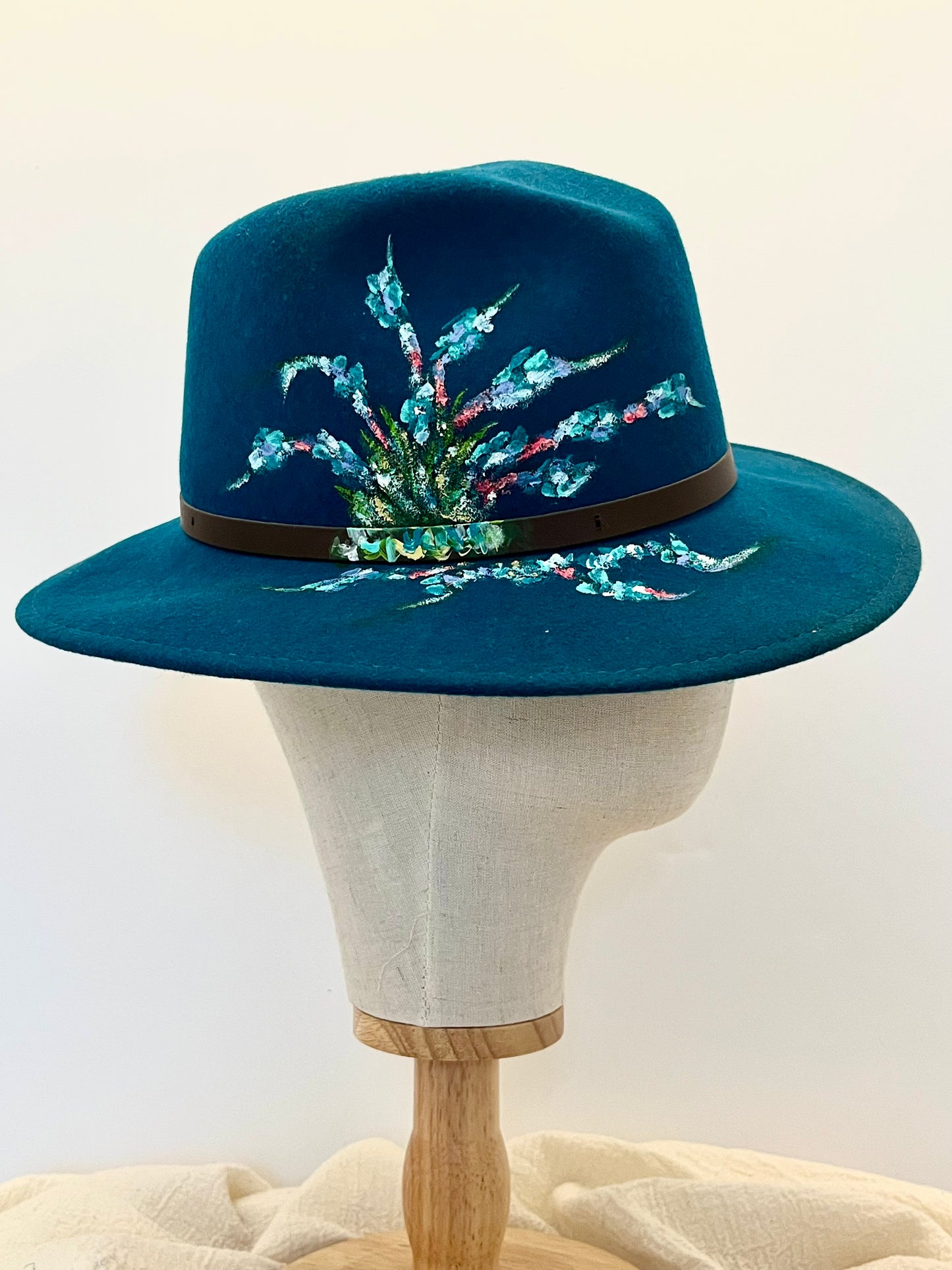 Arty Mood Hand Painted Wool Fedora