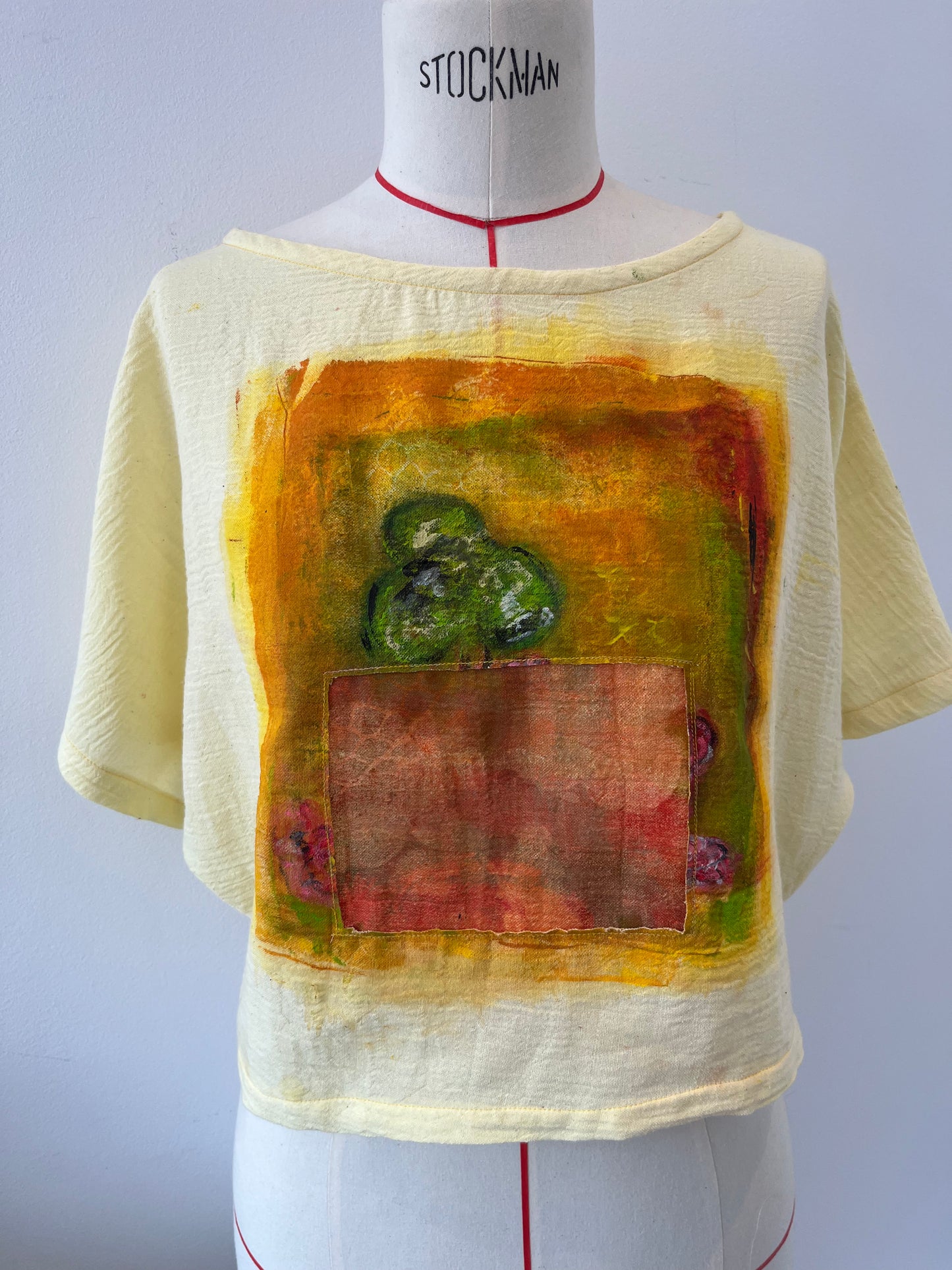 Canvas Hand Painted Cotton Top