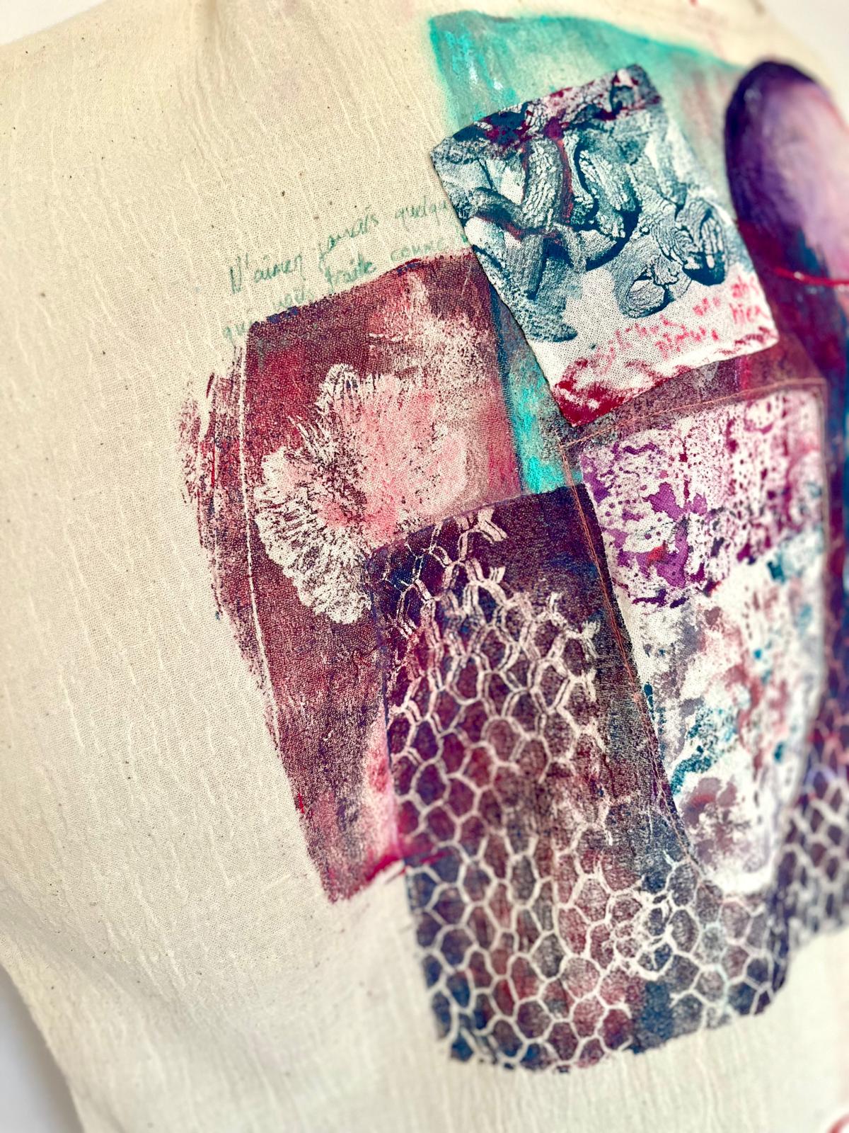 Violet Radiance Hand Painted Top