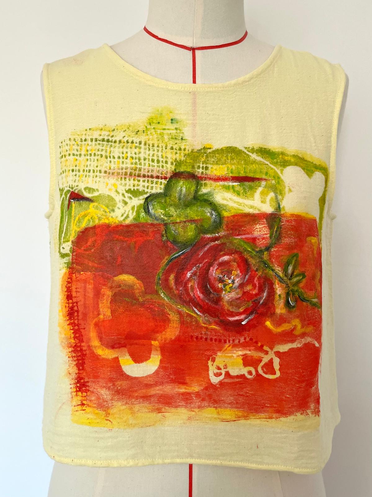Flow Hand Painted Cotton Top