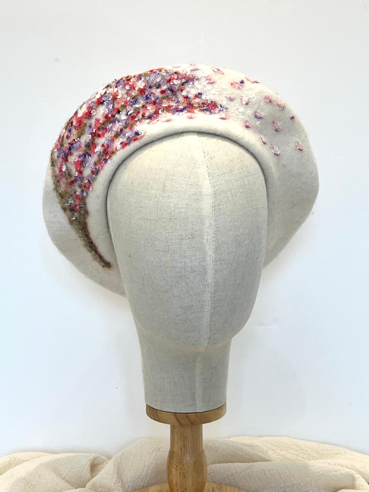 Spring Blossom Wool Beret