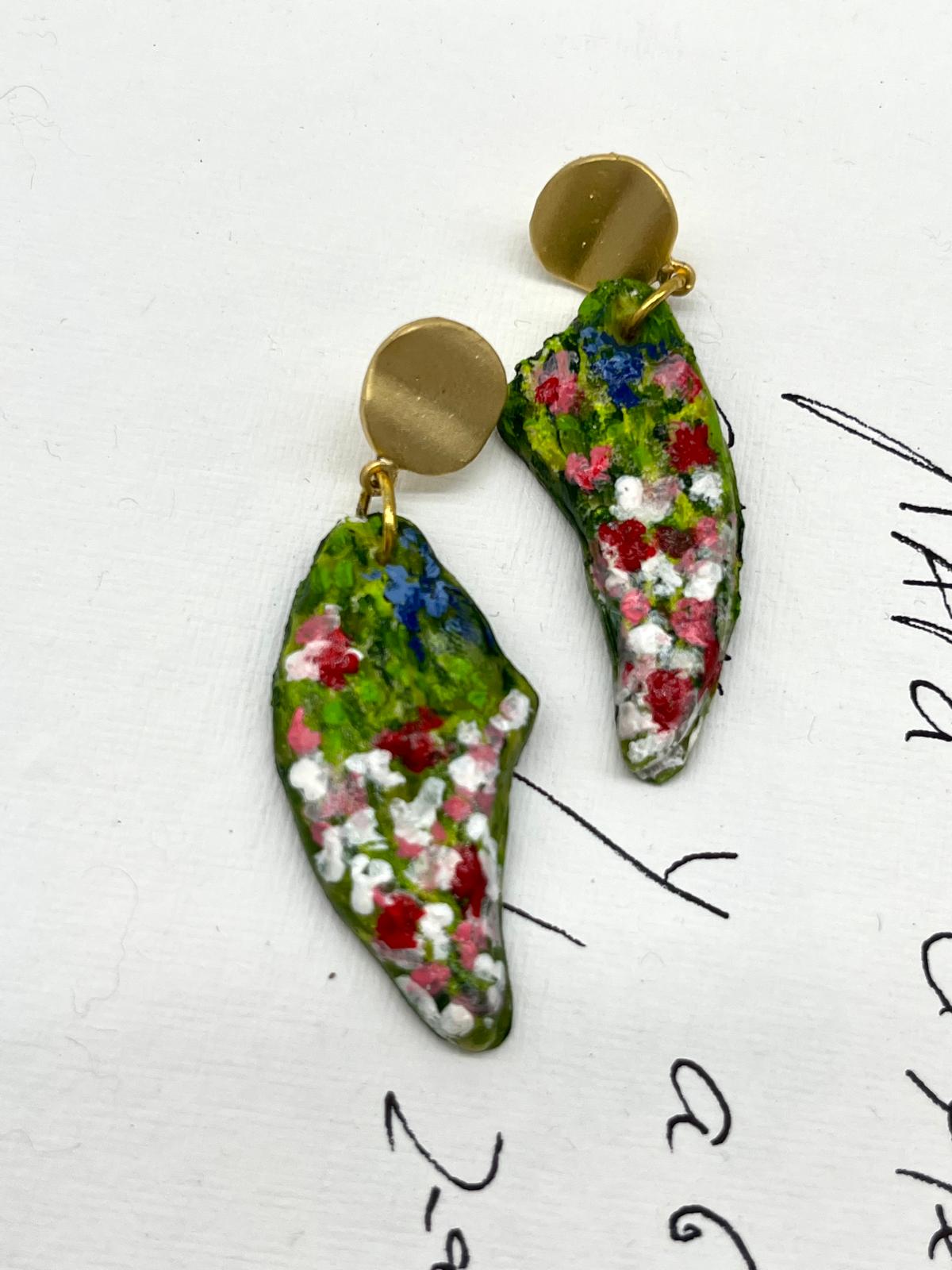 Field Hanmade and Painted Earring