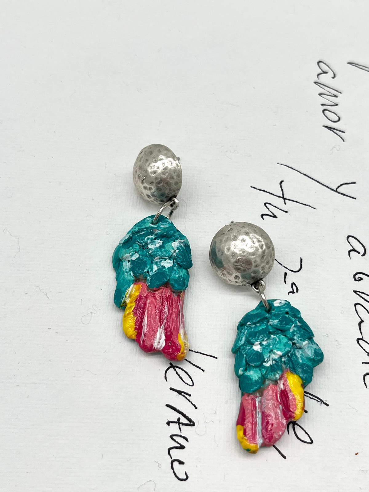Brushstroke Handmade and Painted Earring
