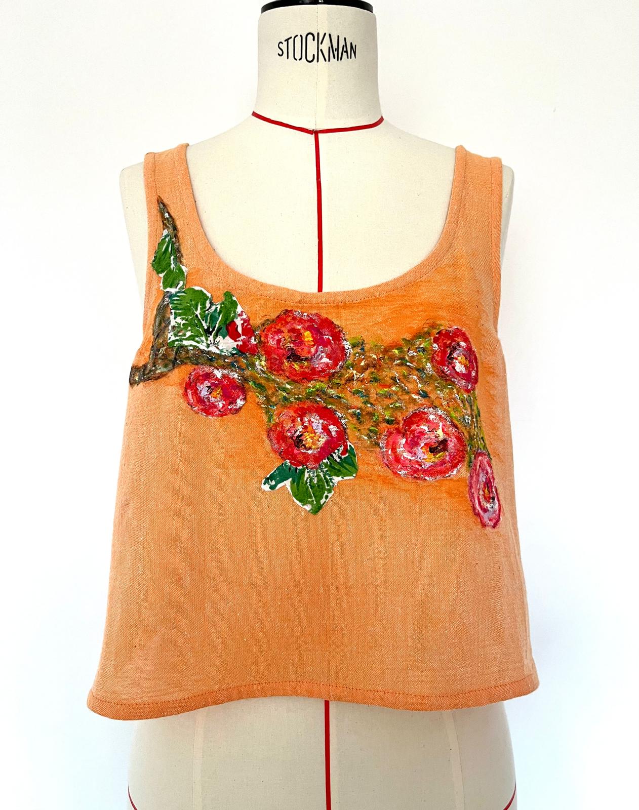 Collage Hand Painted Top
