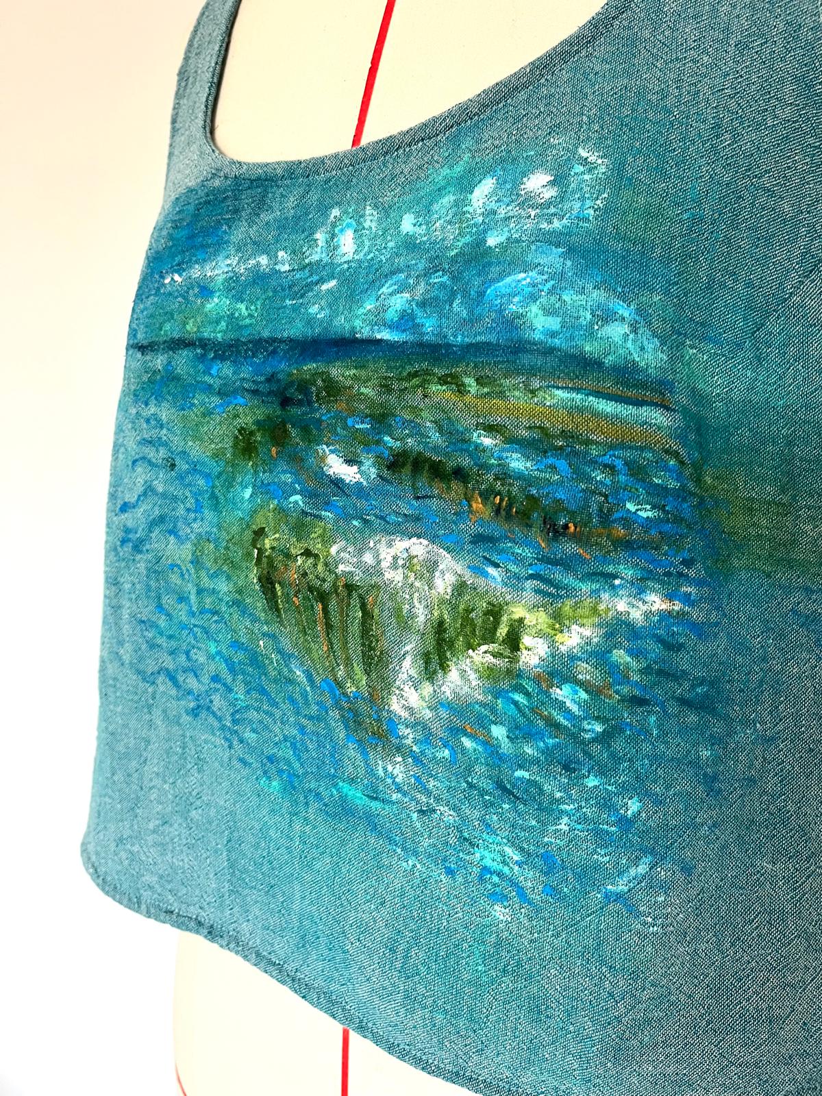 Wavy Hand Painted Top
