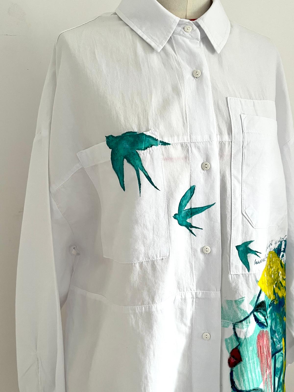Aura Hand Painted Cotton Shirt