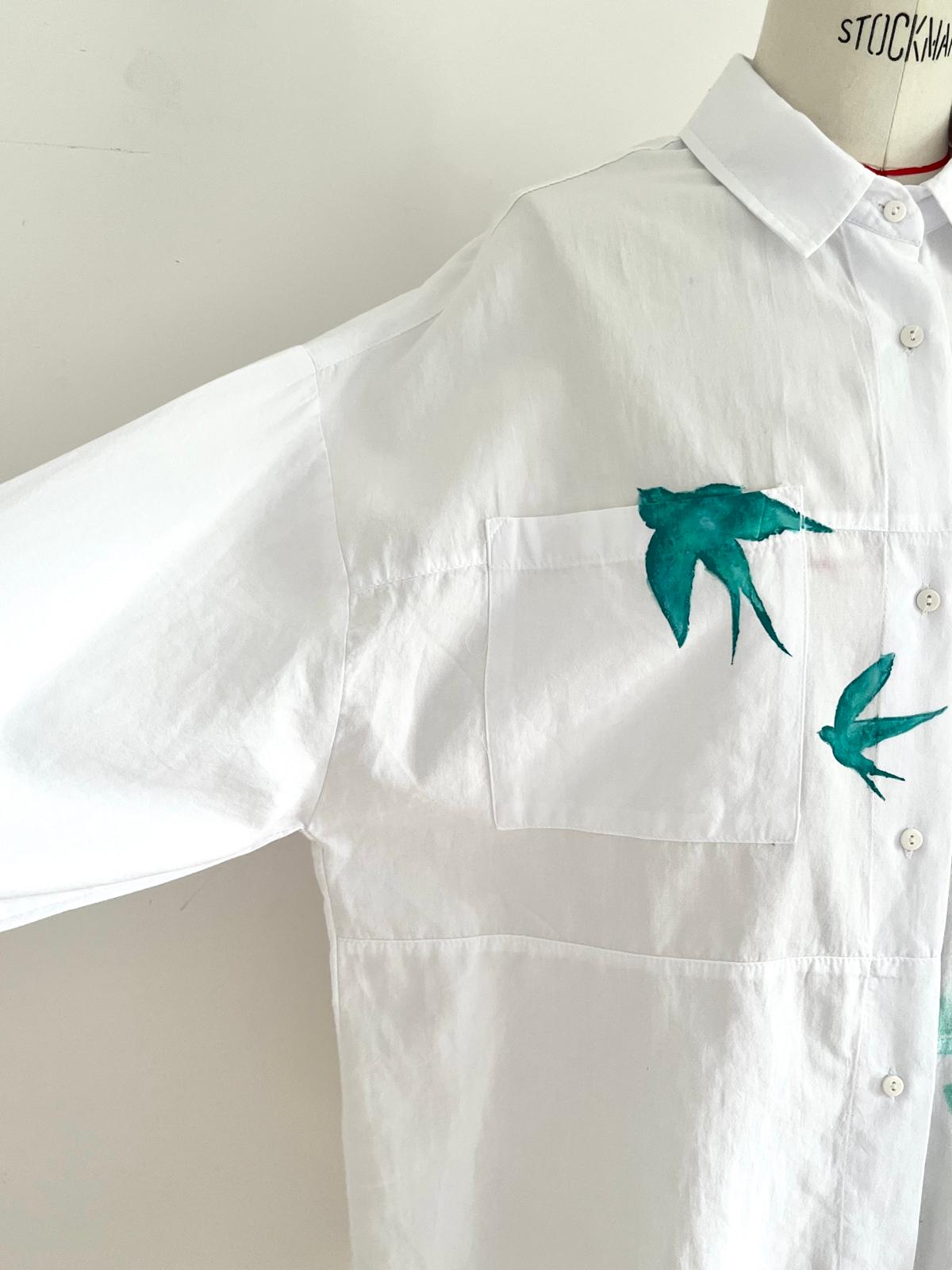 Aura Hand Painted Cotton Shirt