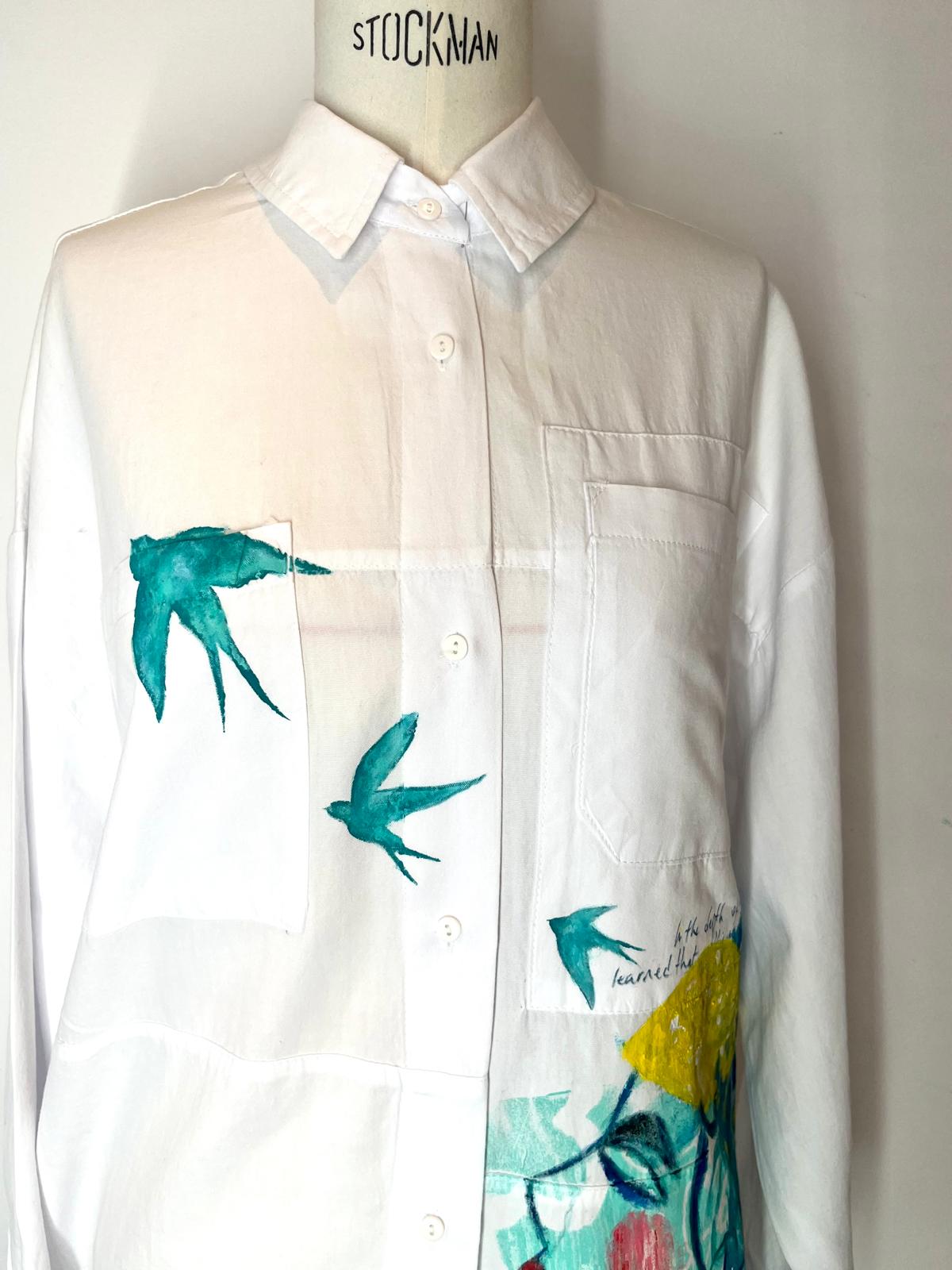 Aura Hand Painted Cotton Shirt