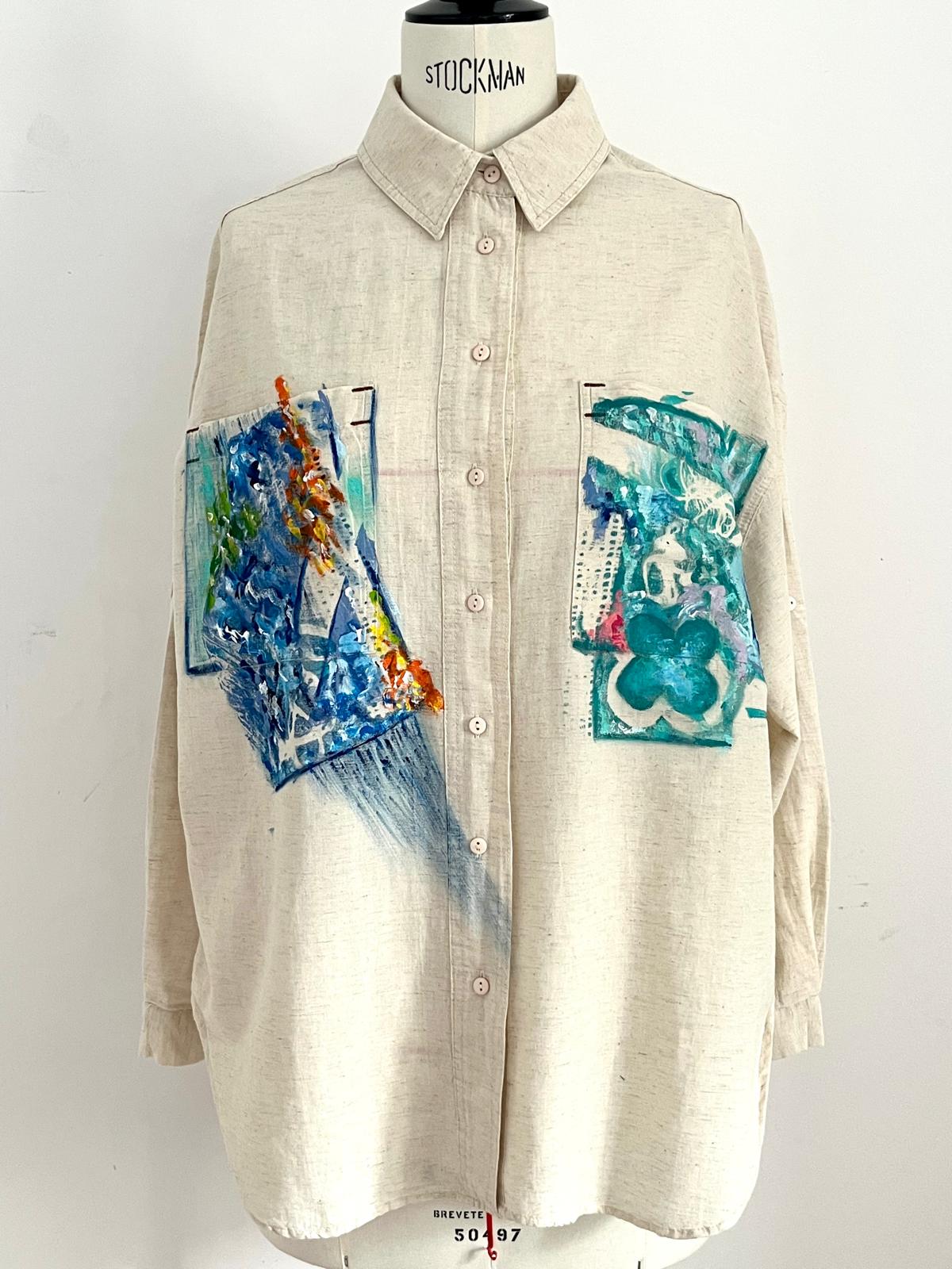Echo Hand Painted Cotton Shirt