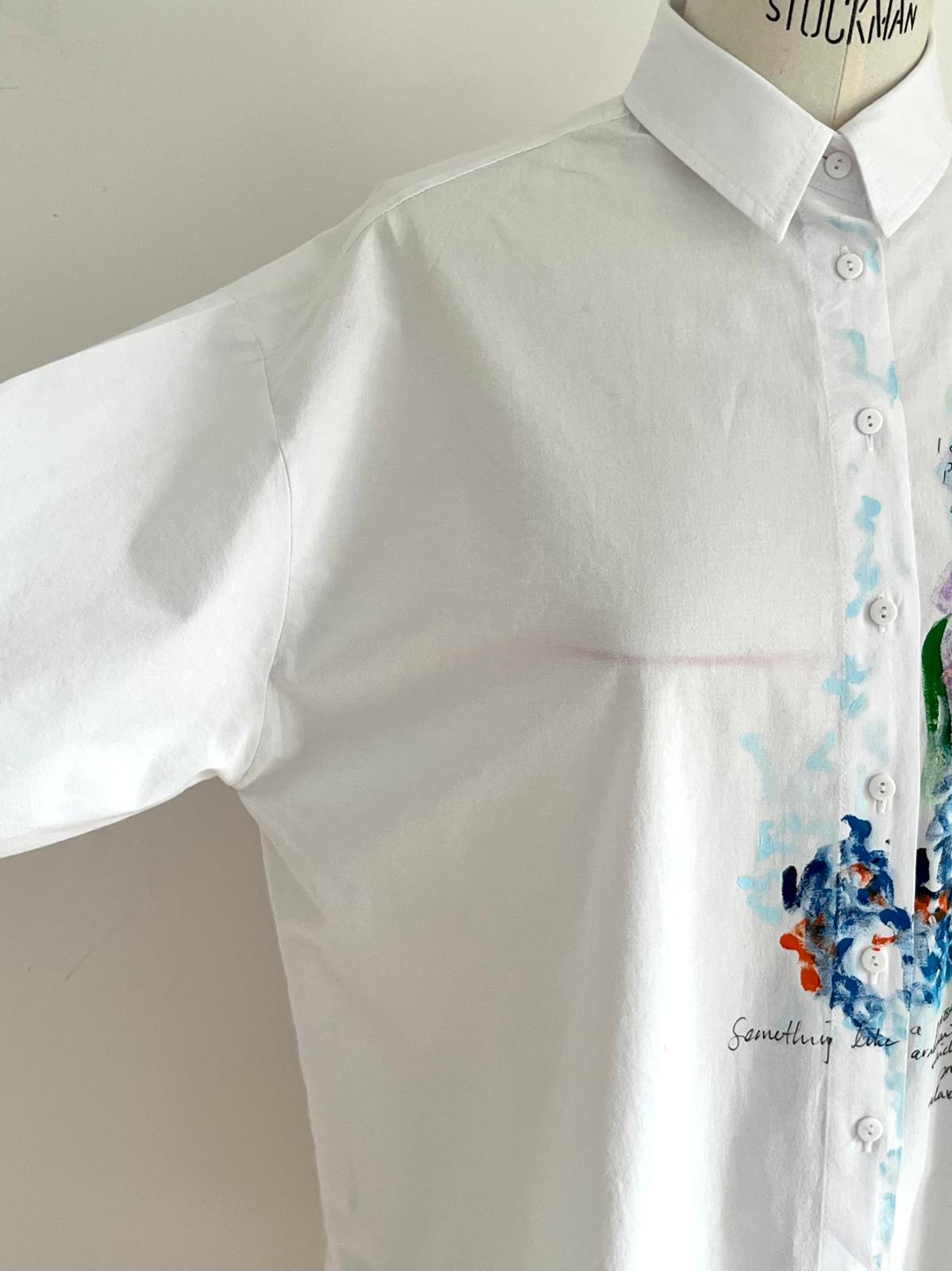 Rhapsody Hand Painted Cotton Shirt