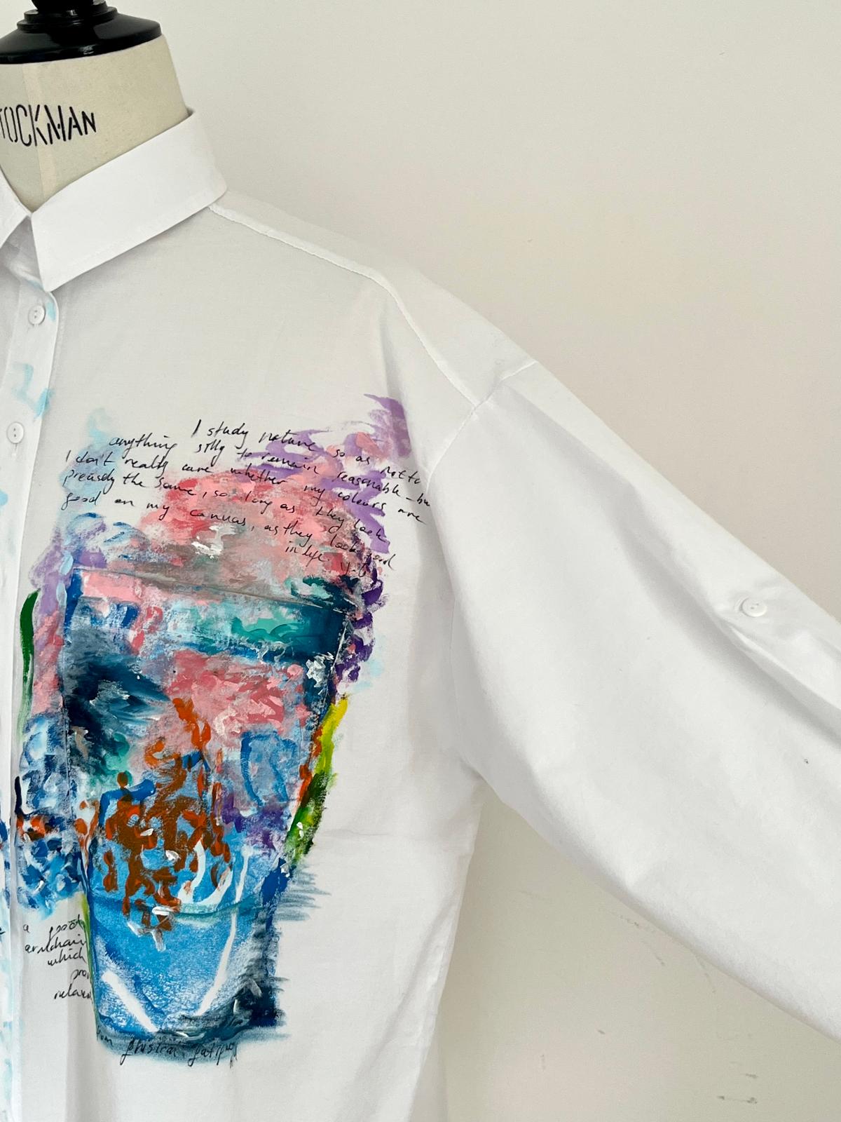 Rhapsody Hand Painted Cotton Shirt
