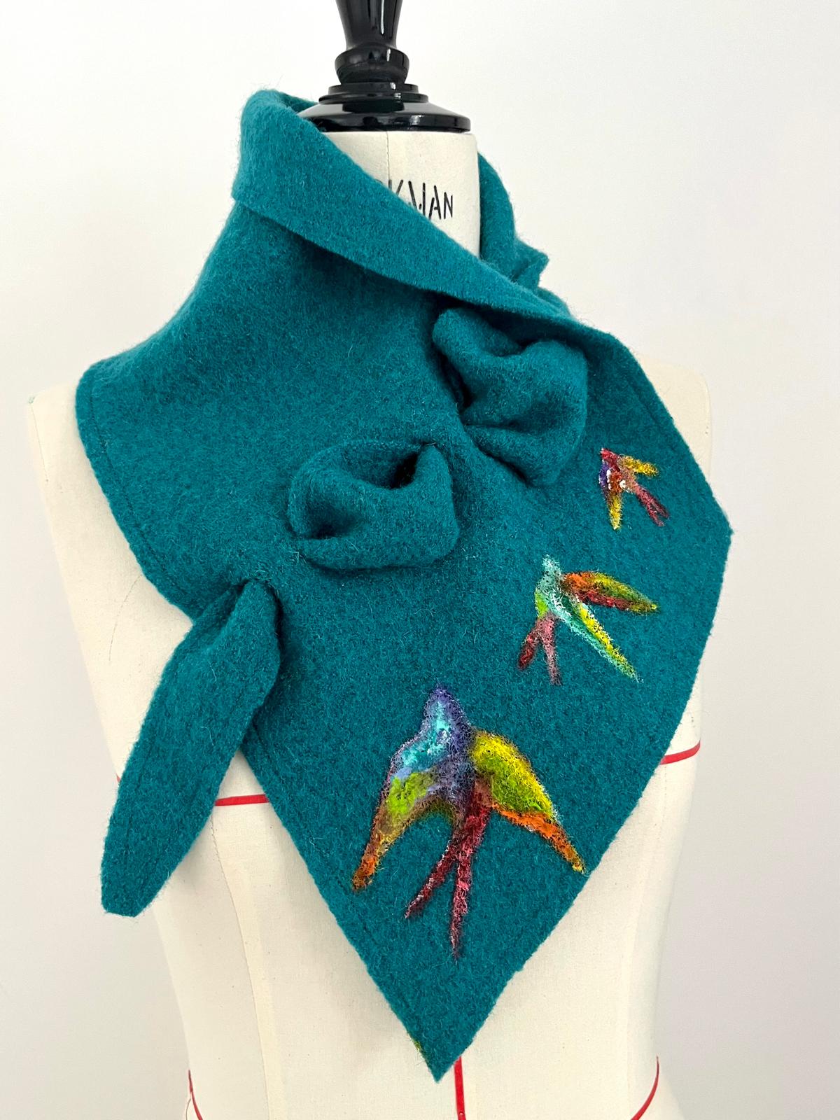 Veil Hand Painted Wool Scarf