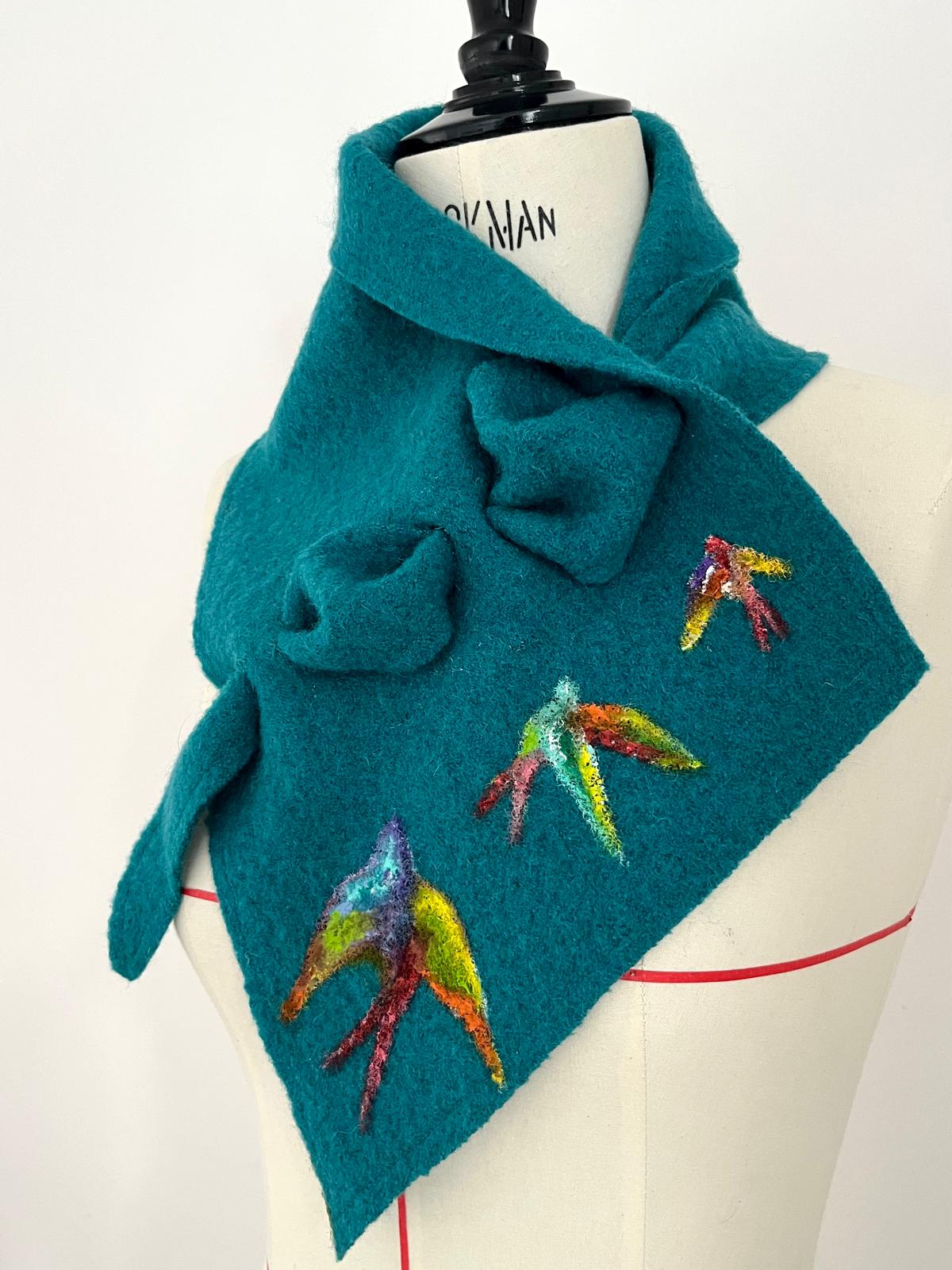 Veil Hand Painted Wool Scarf