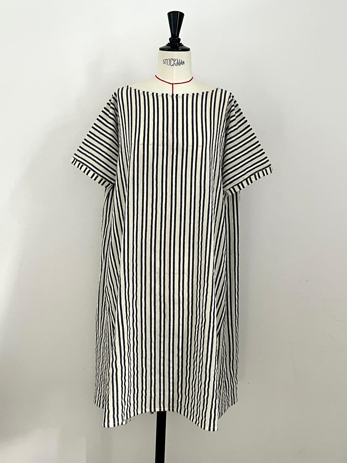 Striped Hand-Woven Cotton Dress