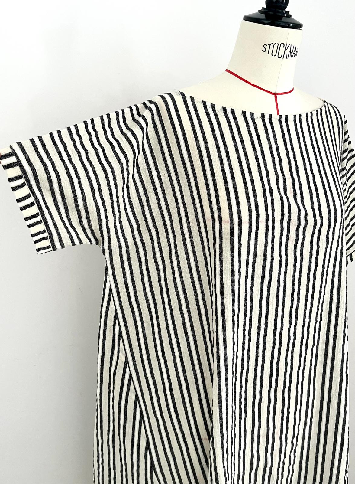 Striped Hand-Woven Cotton Dress