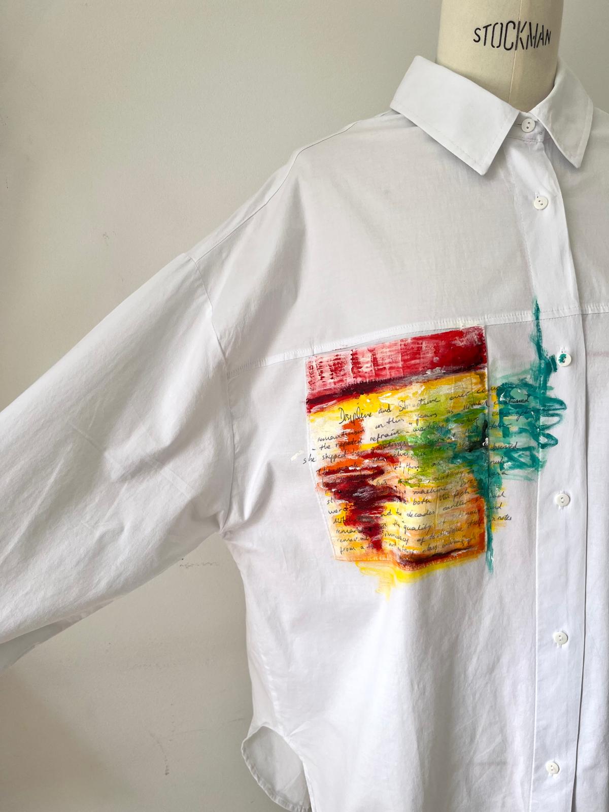 Blush Hand Painted Cotton Shirt