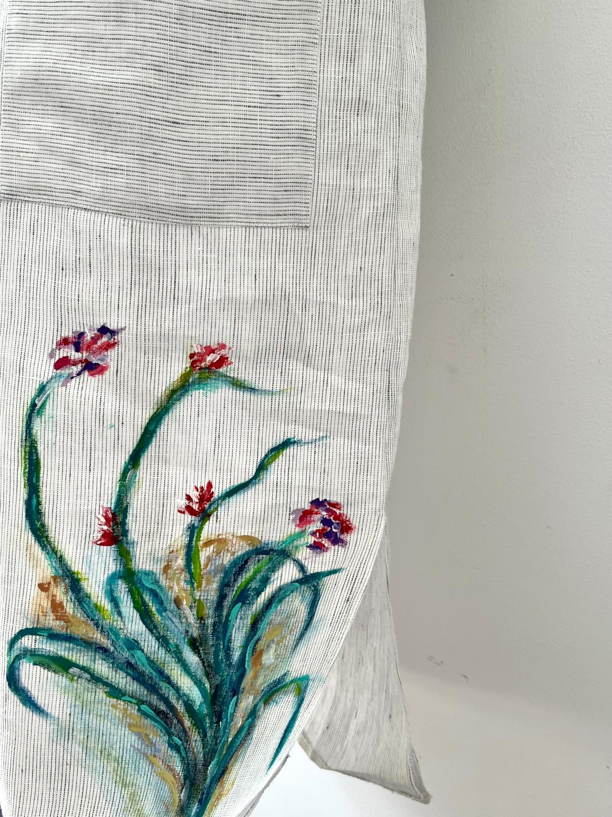 Aurora Hand Painted Linen Dress