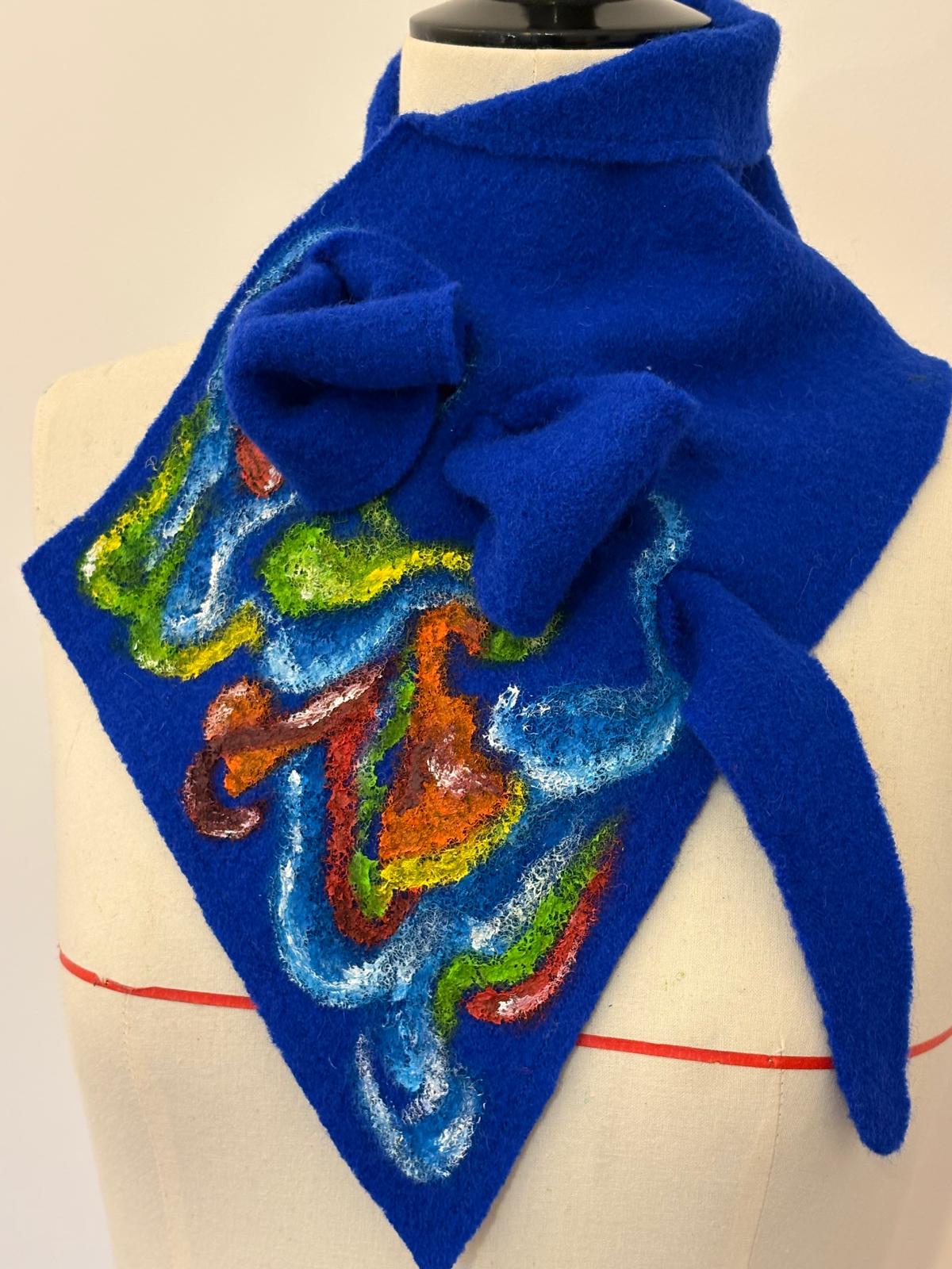 Color Symphony Handpainted Wool Scarf