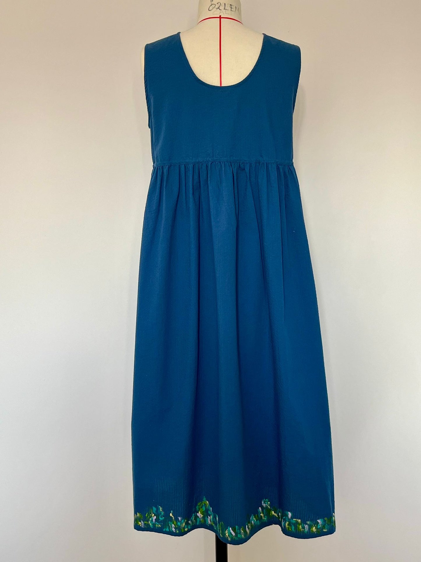 Bluebell Symphony Hand Painted Japanese Cotton Dress