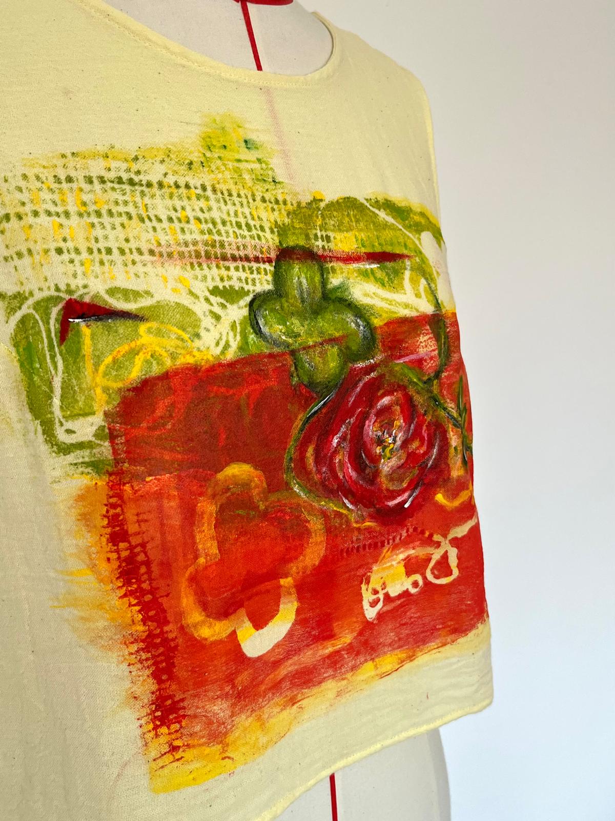 Flow Hand Painted Cotton Top