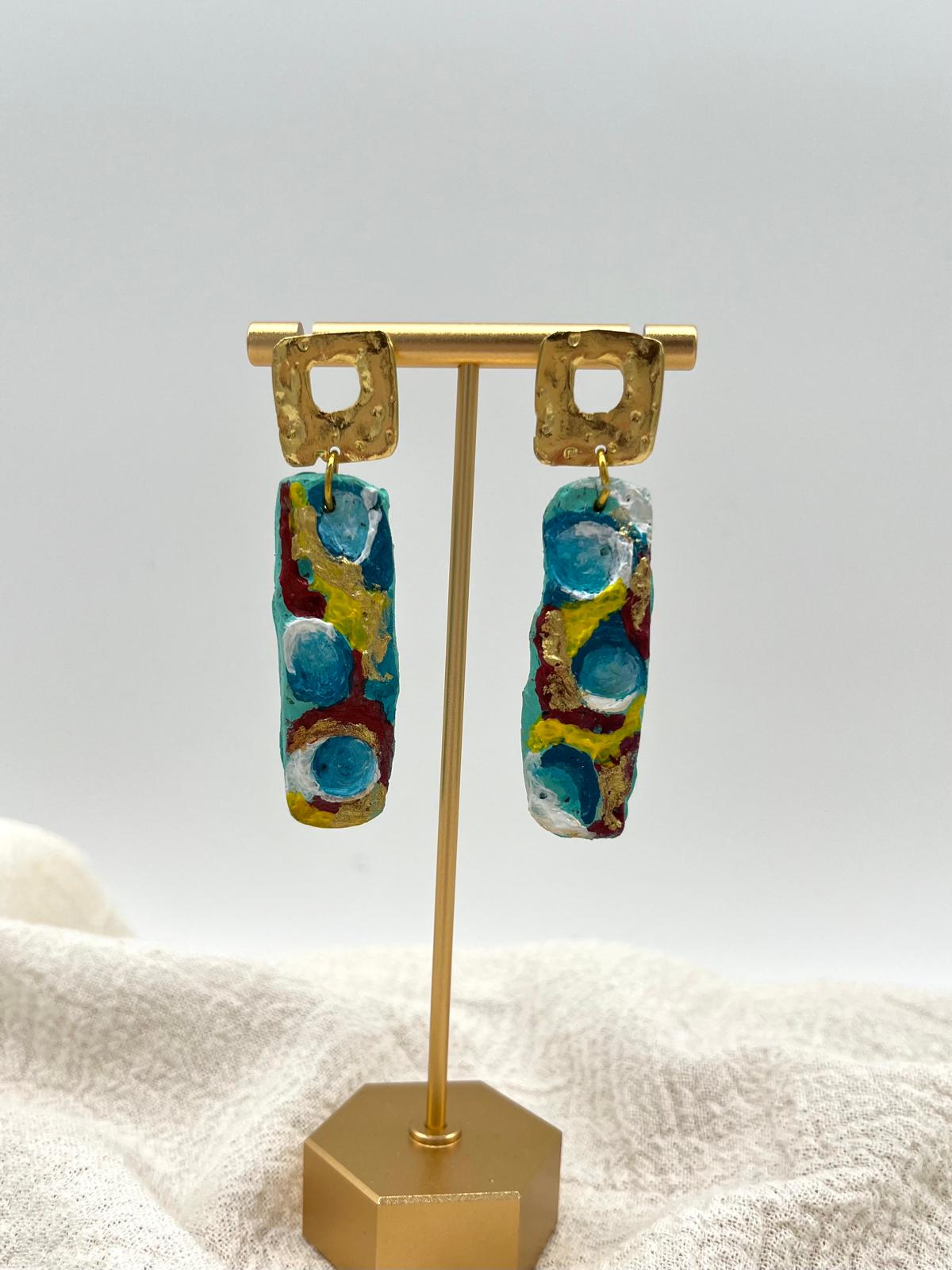 Misty Handmade and Painted Earring