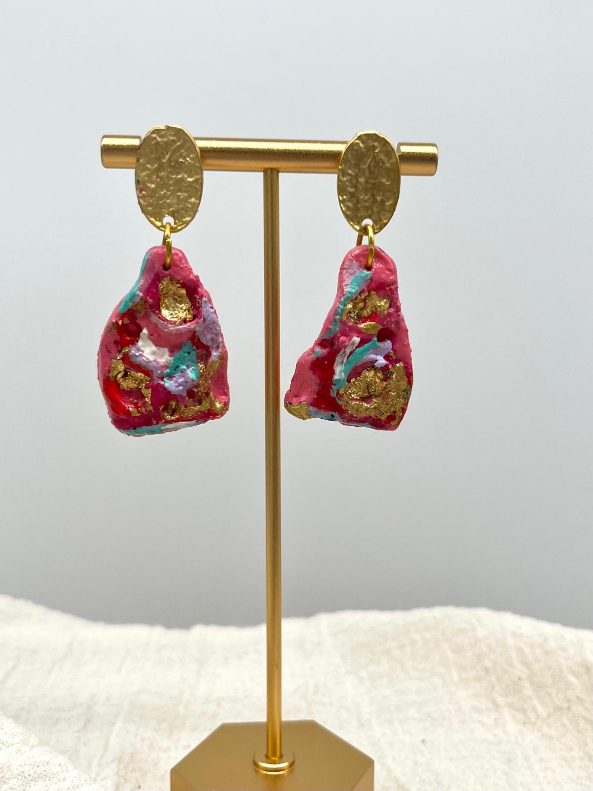 Muse Handmade and Painted Earring