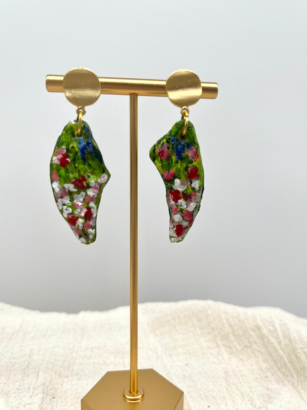 Field Hanmade and Painted Earring