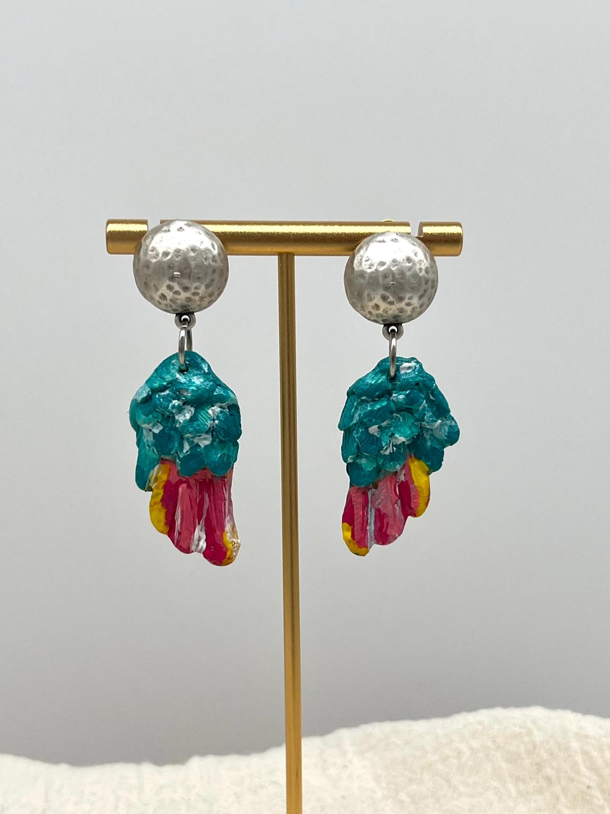 Brushstroke Handmade and Painted Earring