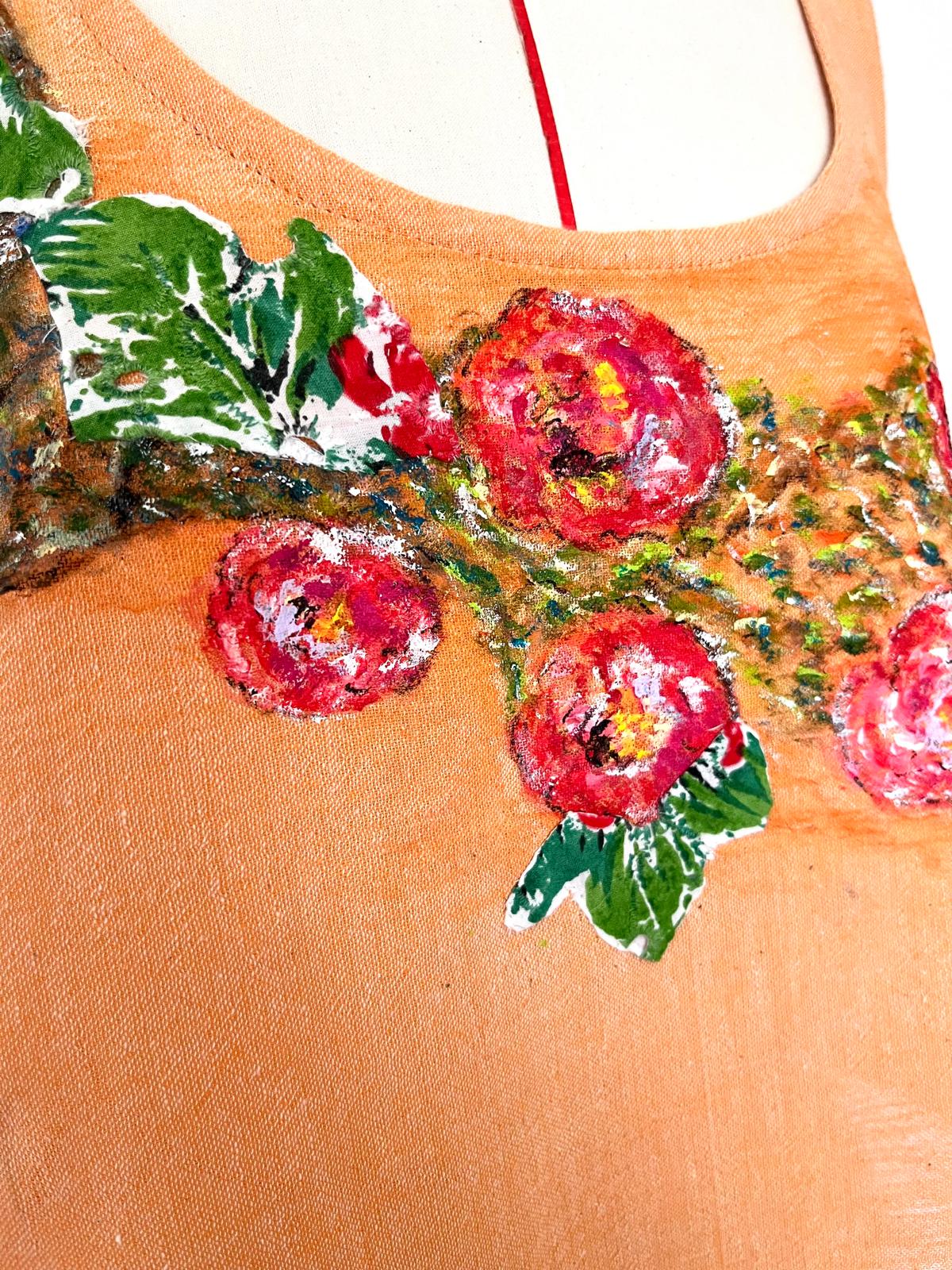 Collage Hand Painted Top