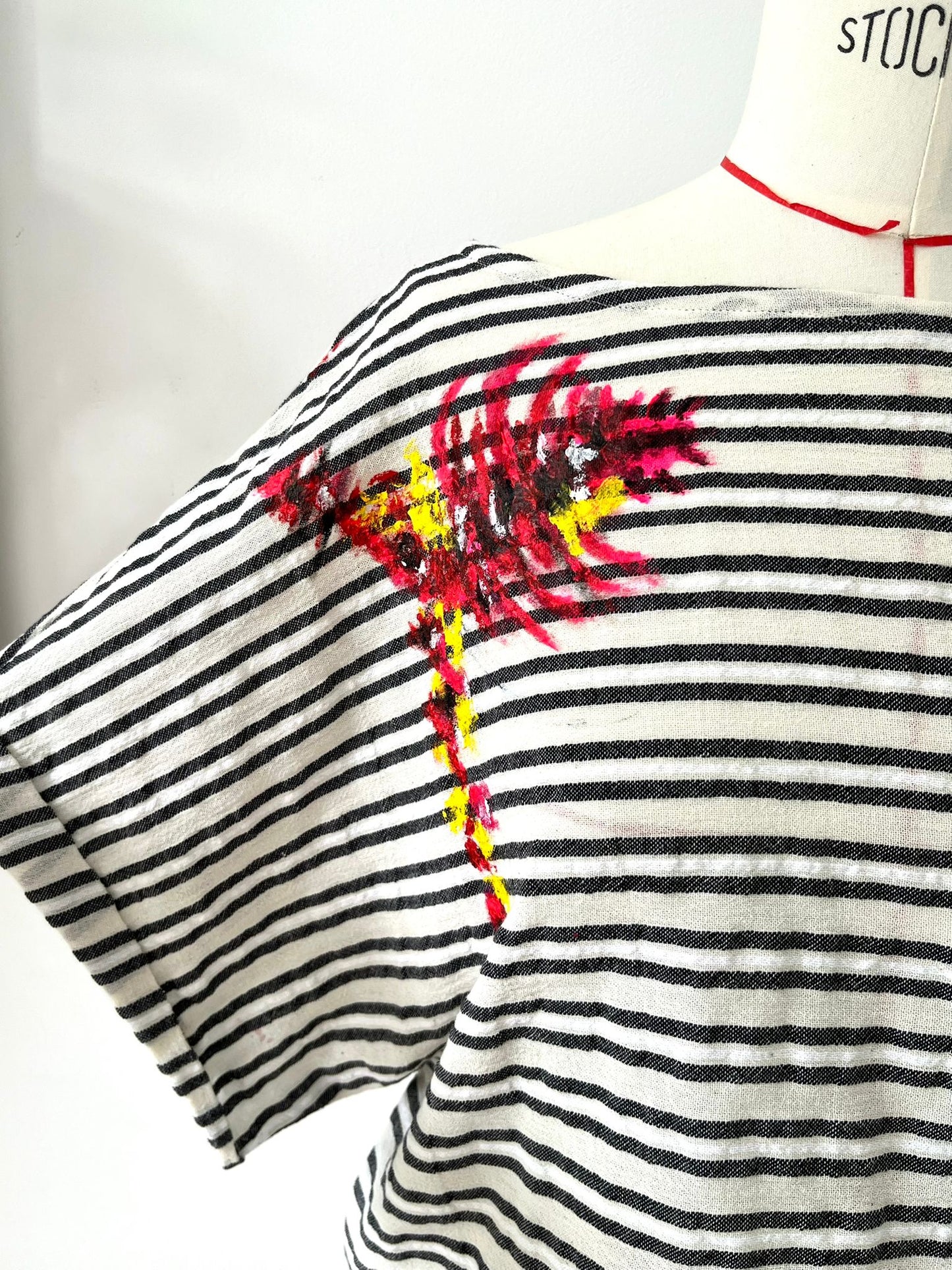 Striped Cotton Hand Painted top