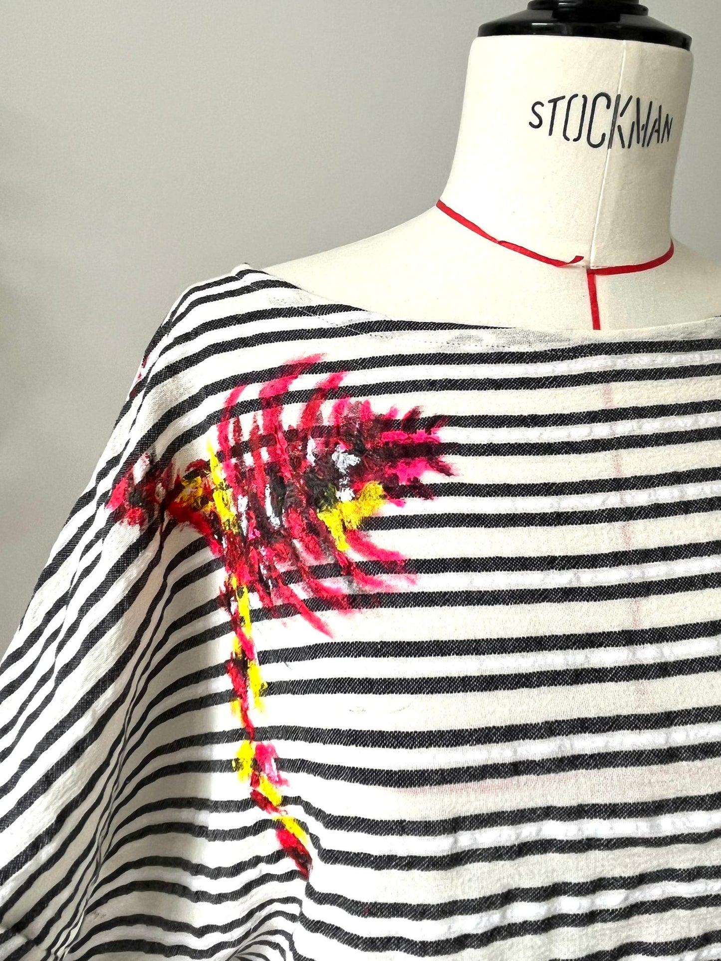 Striped Cotton Hand Painted top