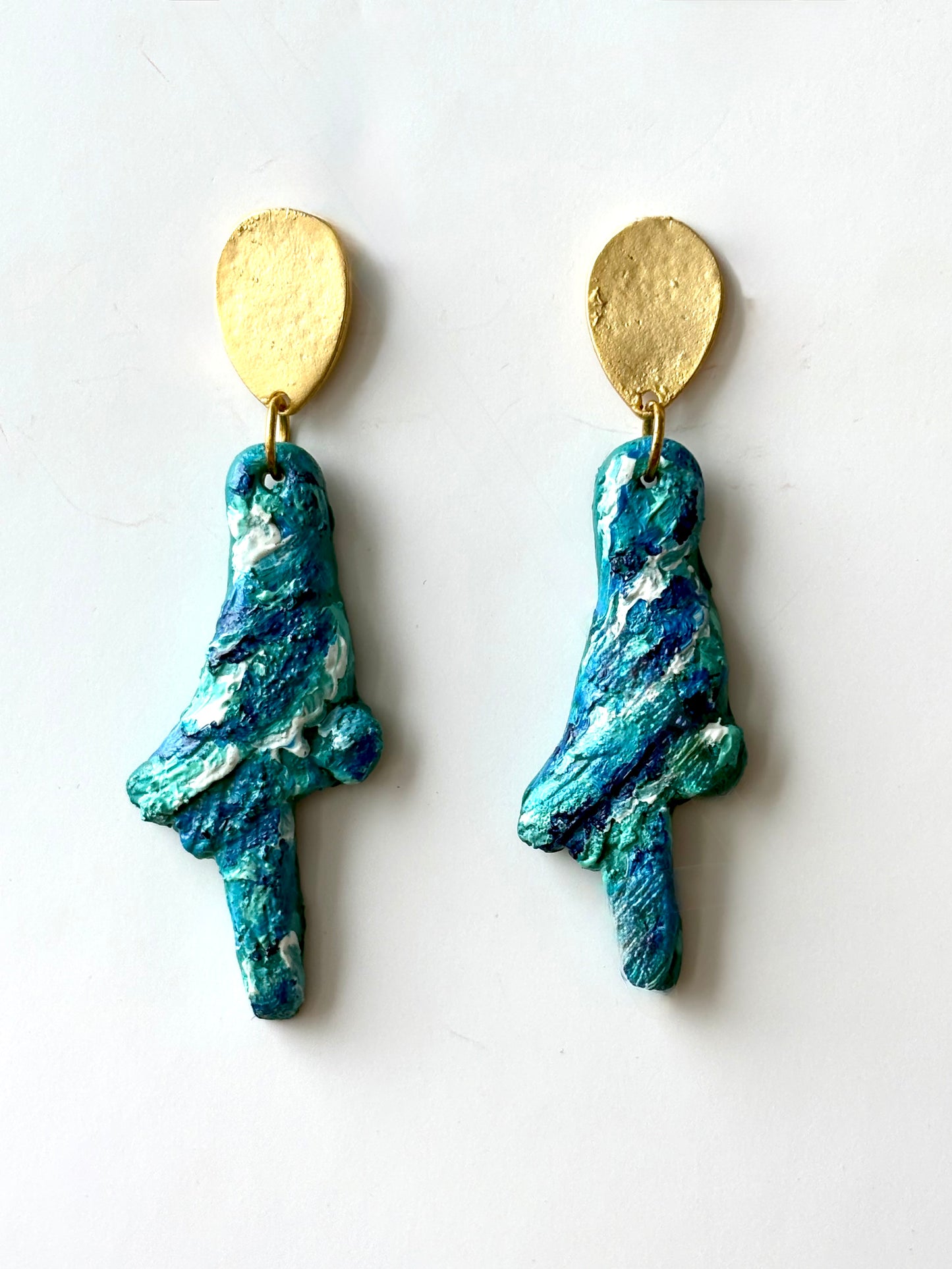 The Oceanic Drift Hand-Painted Earrings