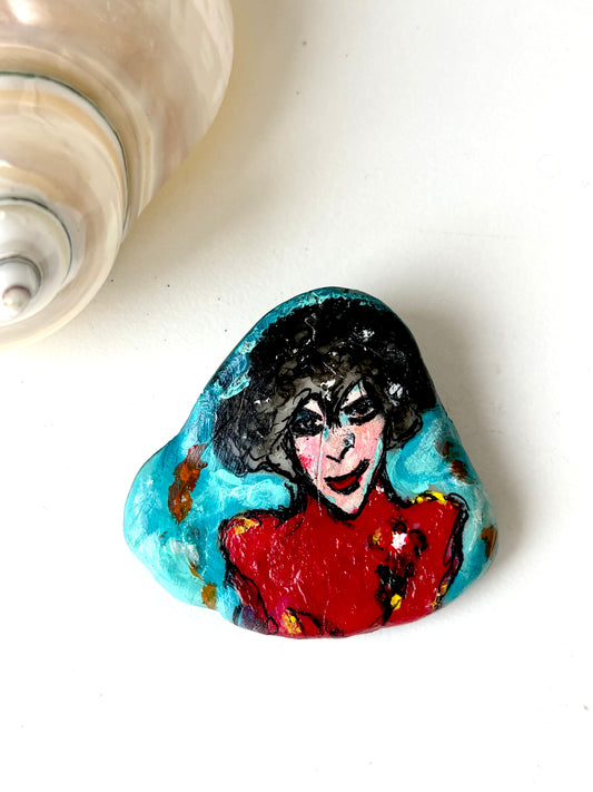 The Velvet Vixen Hand-Painted Brooch