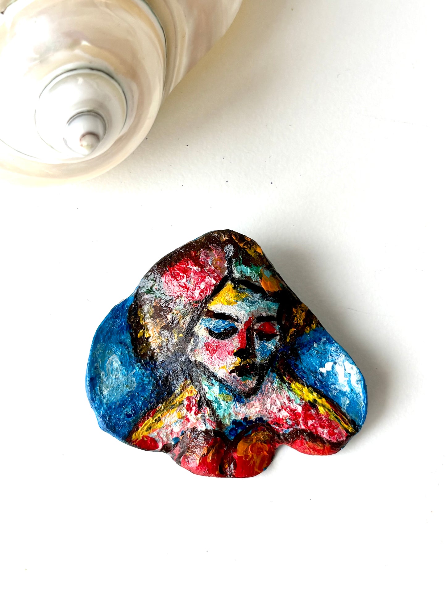 The Bohemian Visionary Hand-Painted Brooch