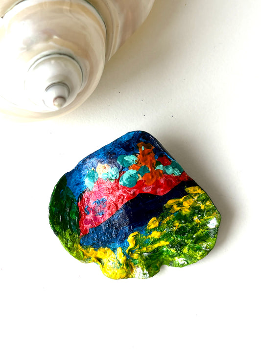 The Fauve Landscape Hand-Painted Brooch