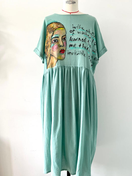 Lili Hand Painted Cotton Dress