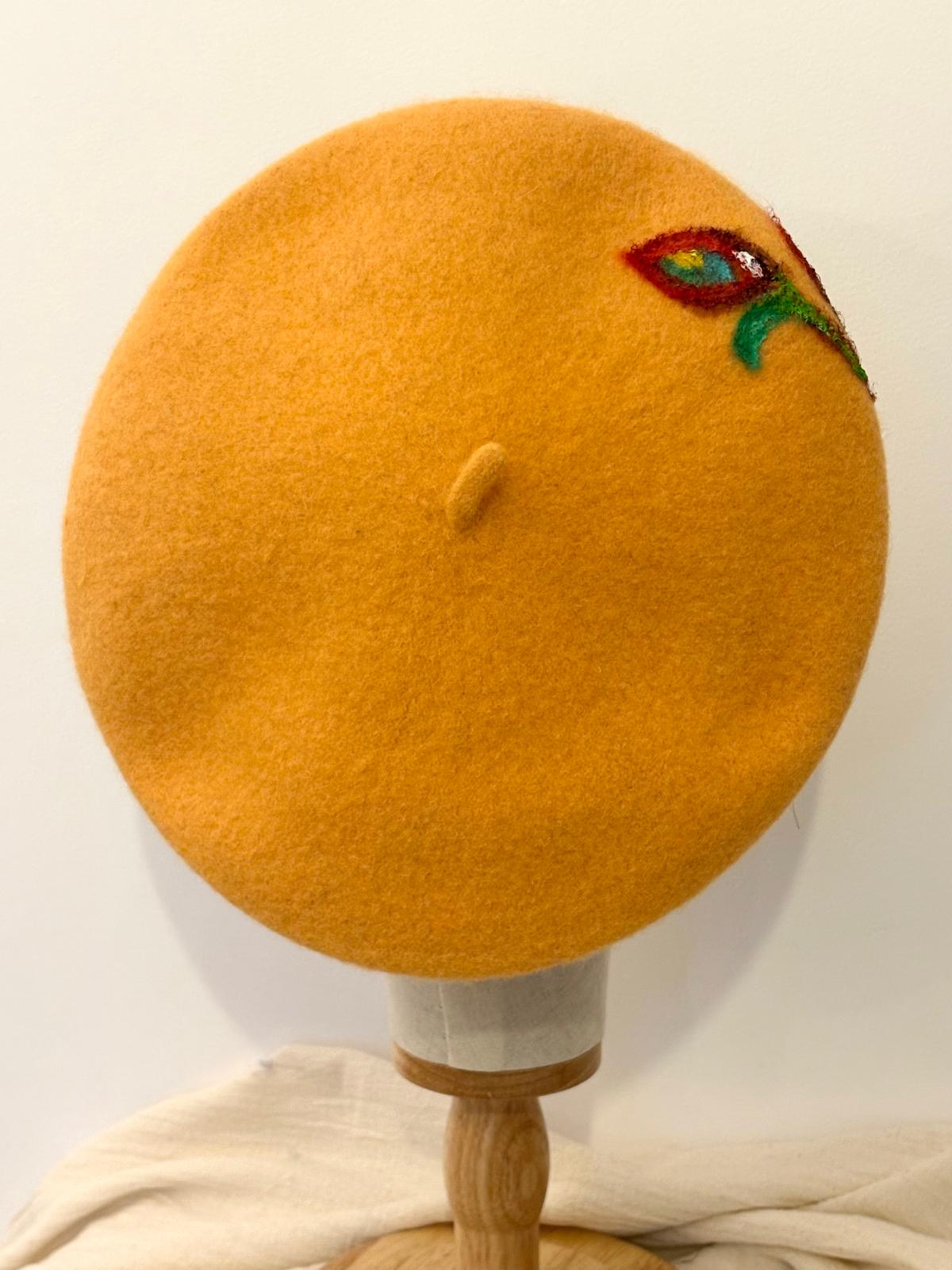 Sunset Horizon Handpainted Beret