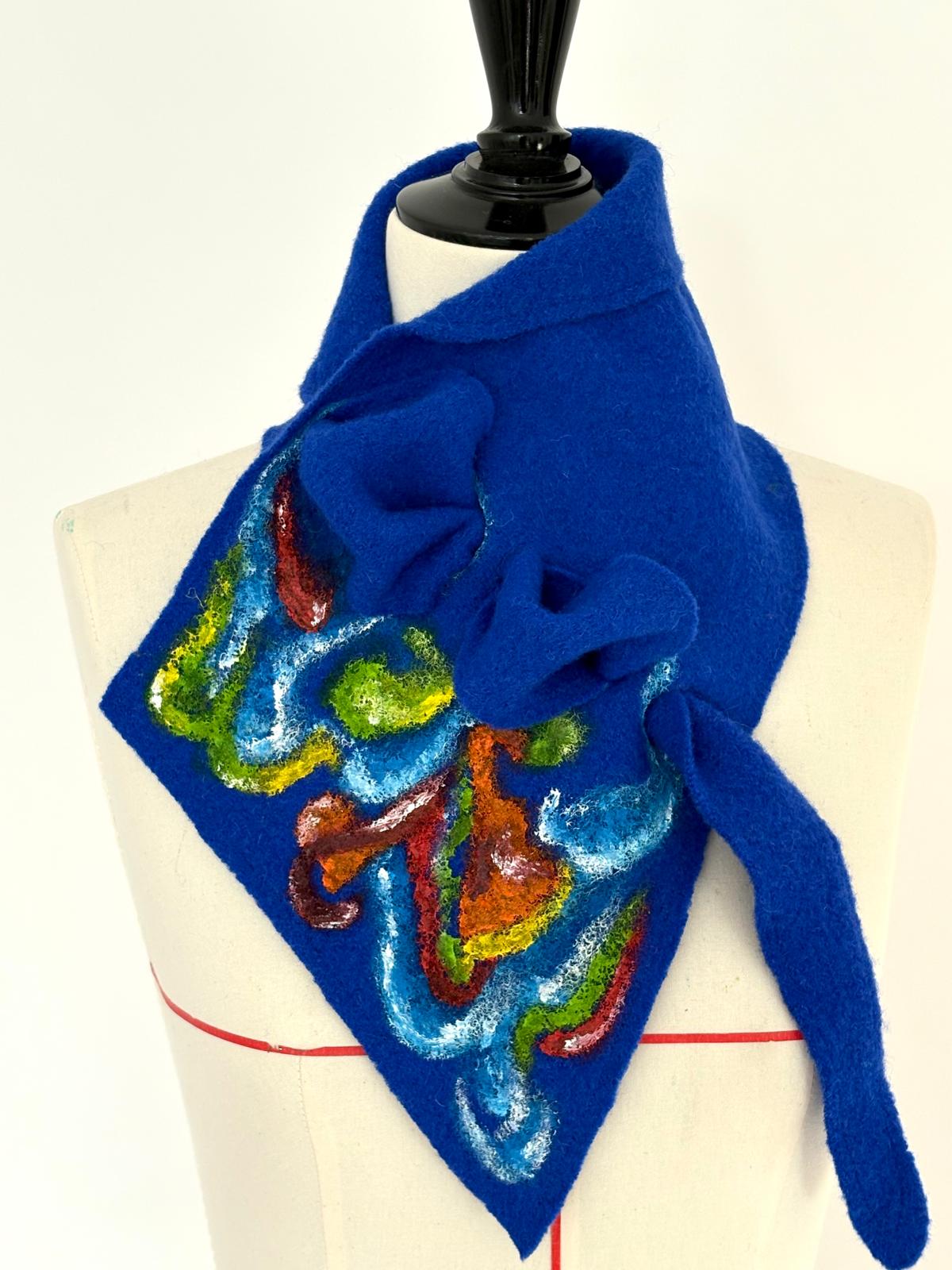Color Symphony Handpainted Wool Scarf