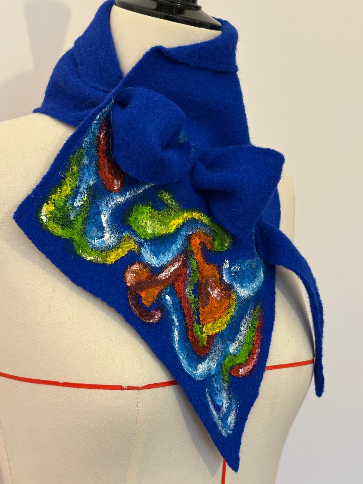 Color Symphony Handpainted Wool Scarf