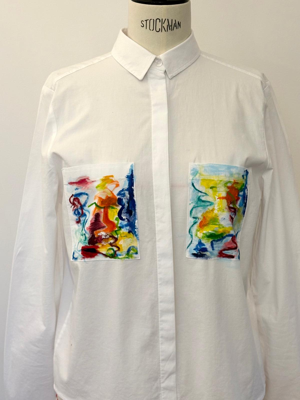 Painted Meadow Handpainted Coton Shirt