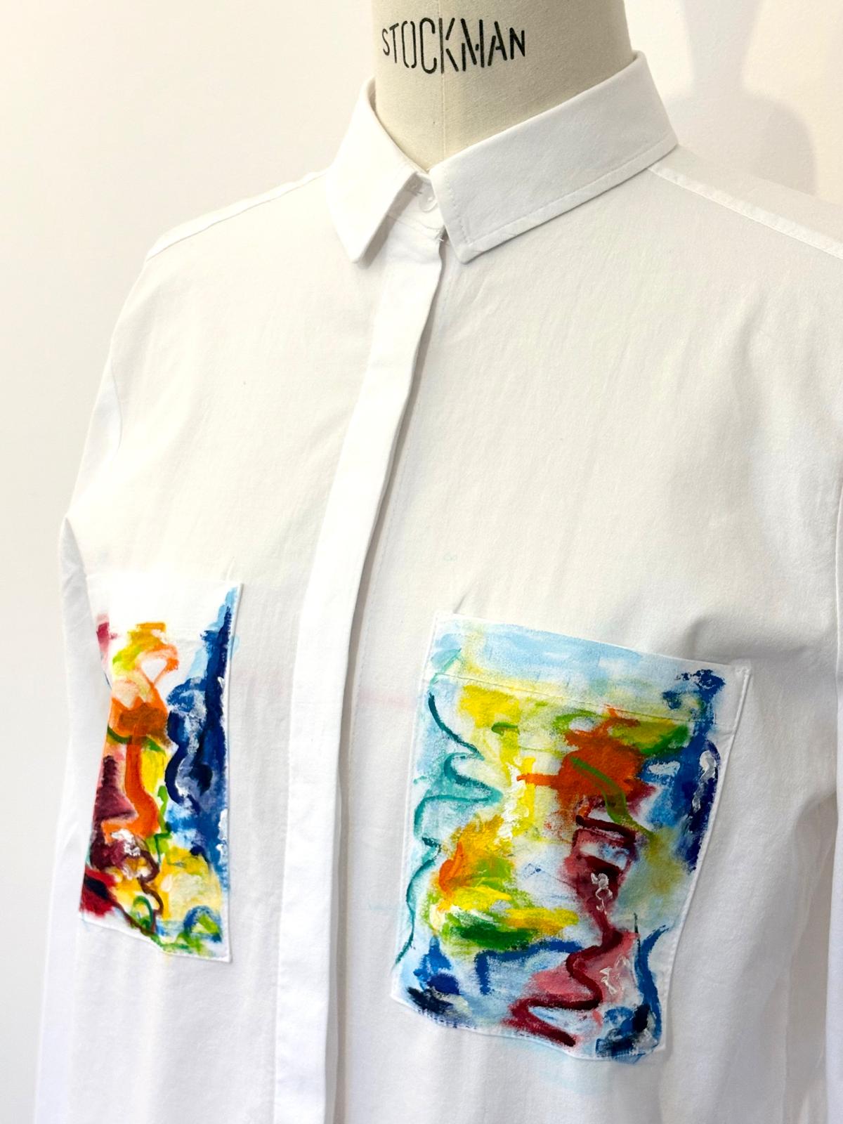 Painted Meadow Handpainted Coton Shirt